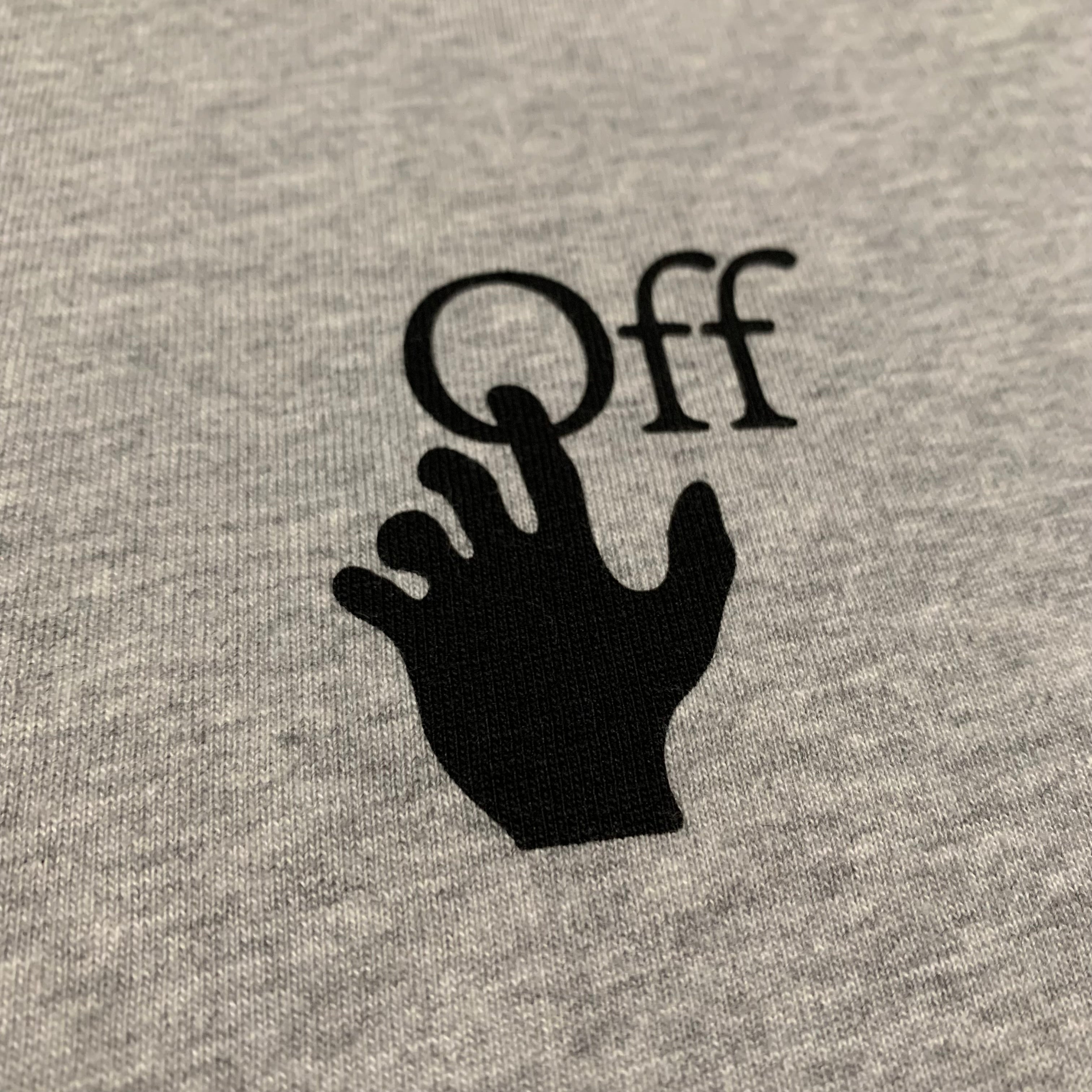 Off White Large Marker Arrows Grey Tee Virgil Abloh