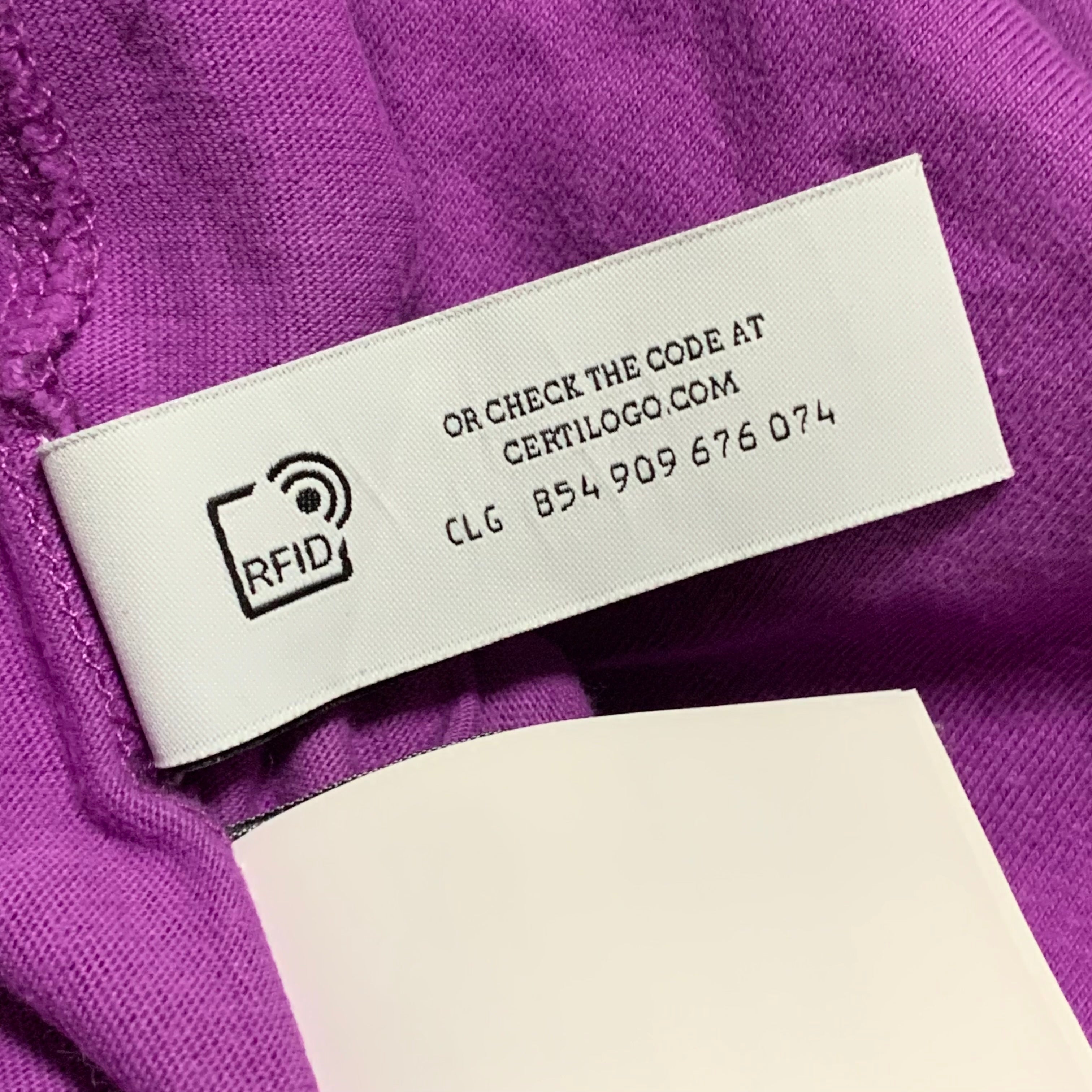 Off White Medium Hand Arrow Purple Tee Virgil Abloh