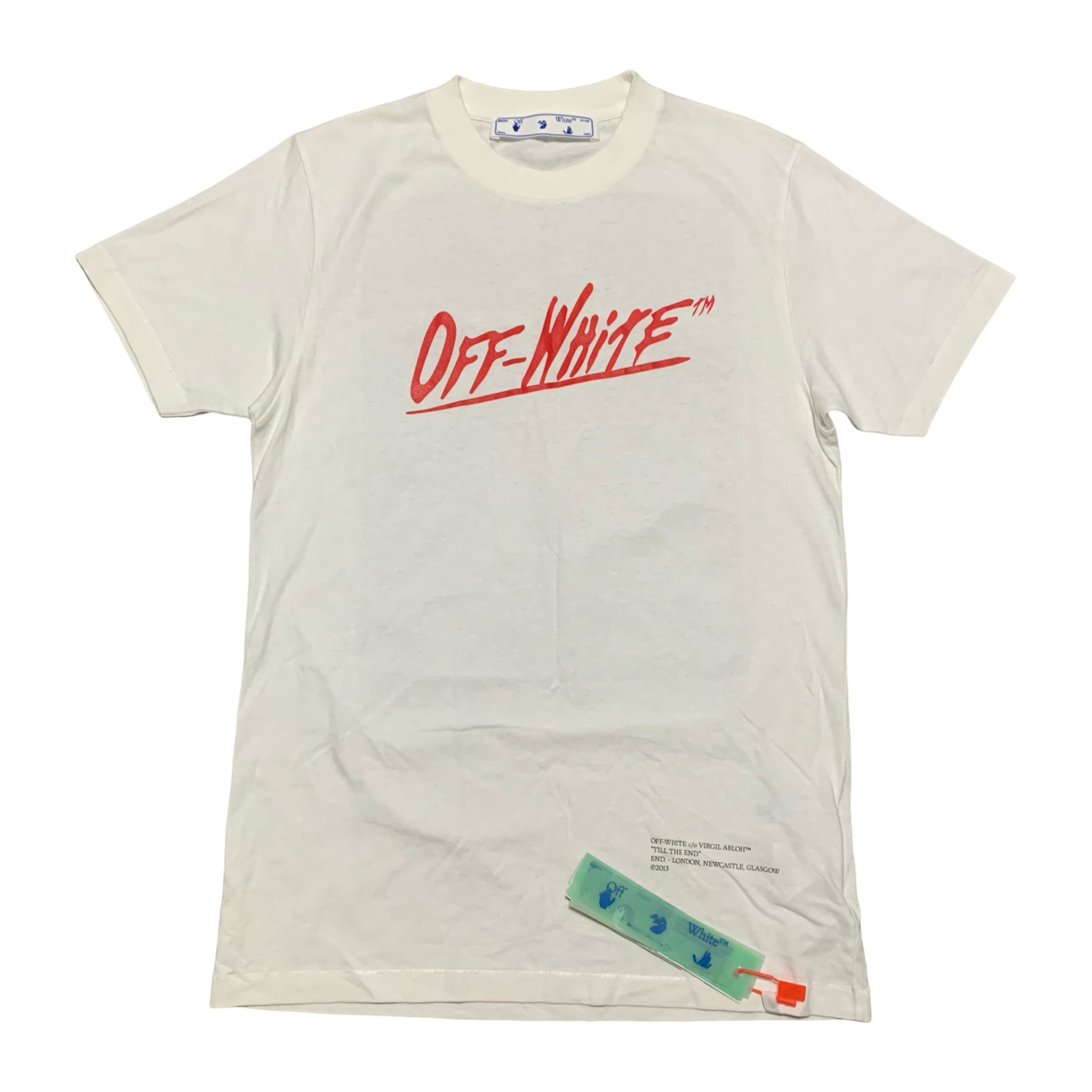 Off White Small Caravaggio Till The End White Tee Virgil Abloh