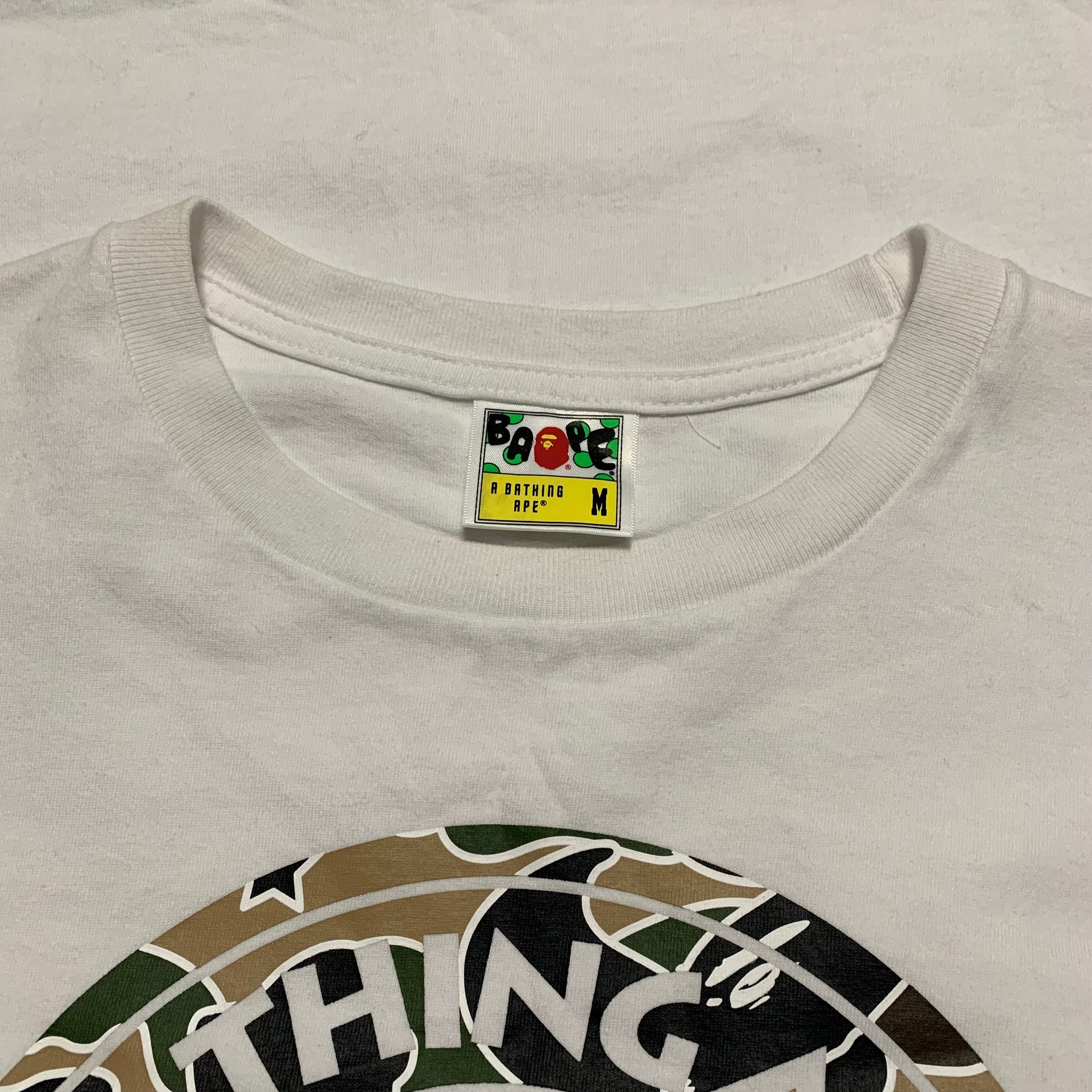 Bape Medium Busy Works Camo White Tee A Bathing Ape