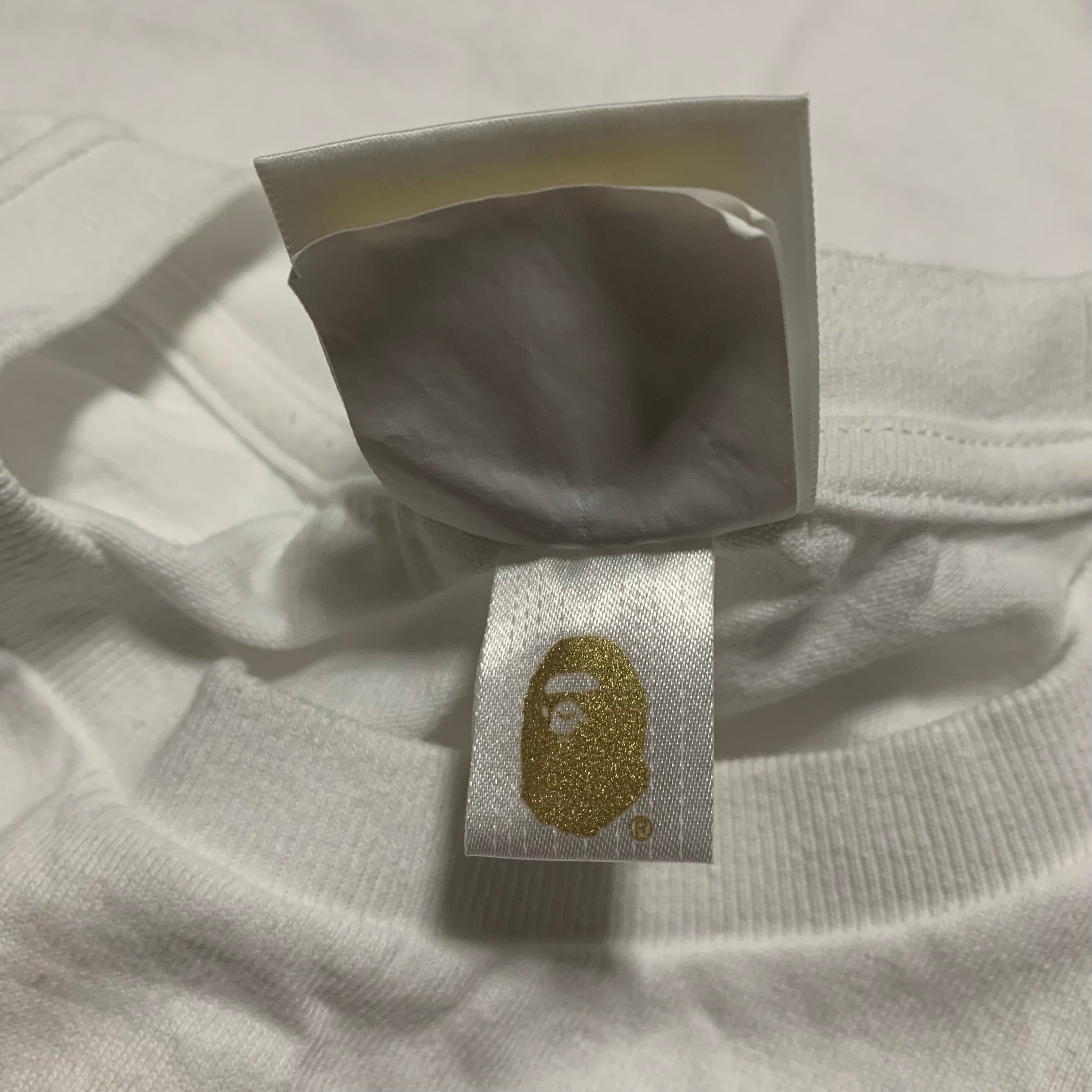 Bape Medium Big Ape Head Tie Dye White Tee