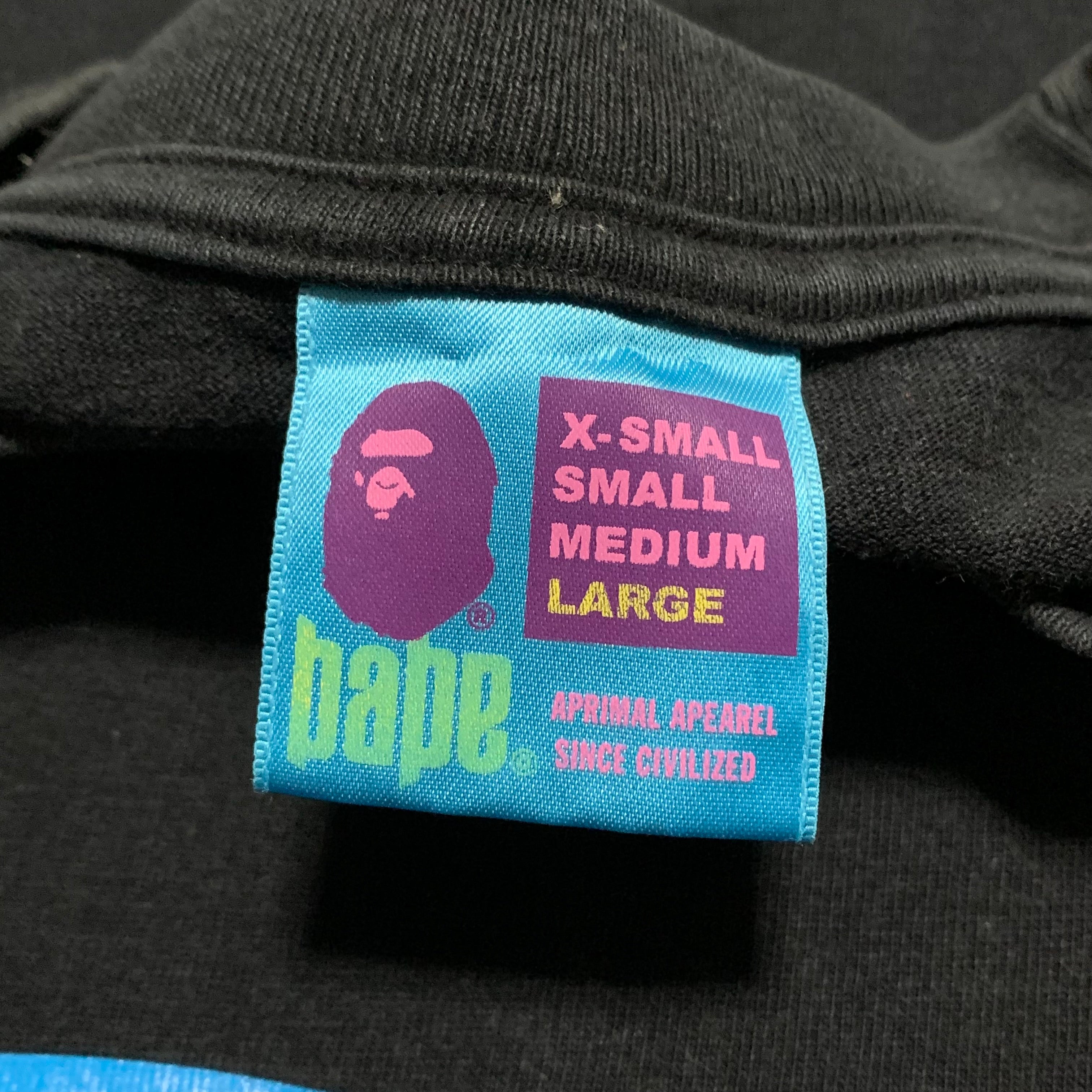 Bape Large Camo Graphic Black Tee A Bathing Ape 2006