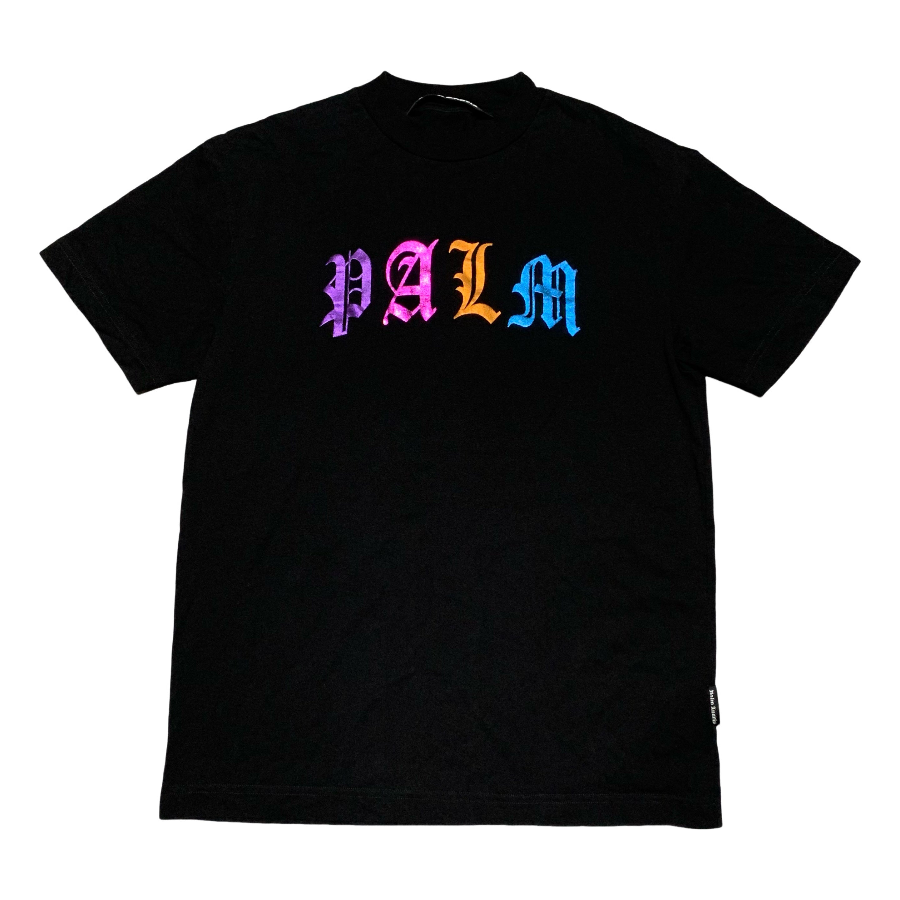 Palm Angels Medium Gothic Logo Black Tee