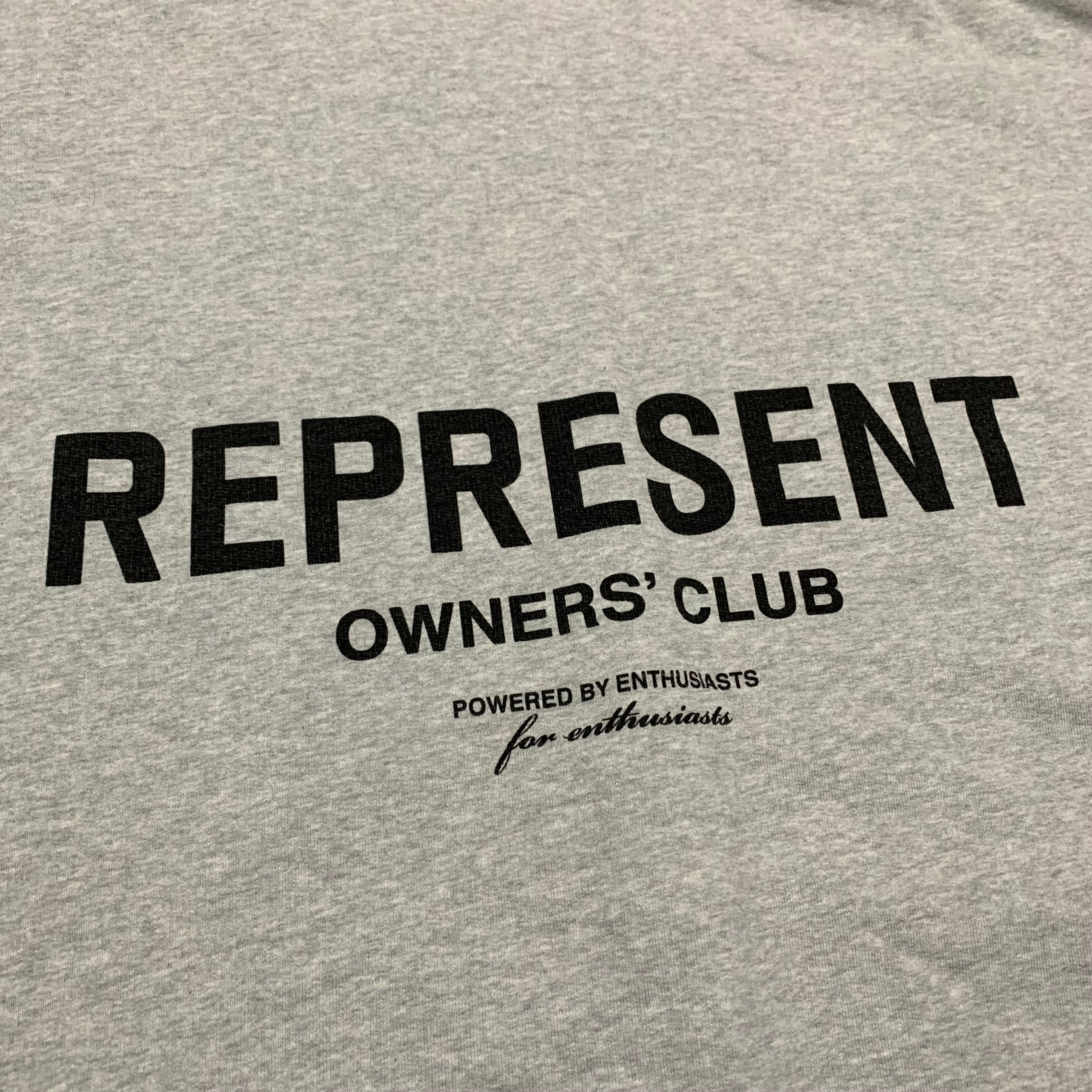 Represent XL Owners Club Grey Sweater Sweatshirt Crewneck
