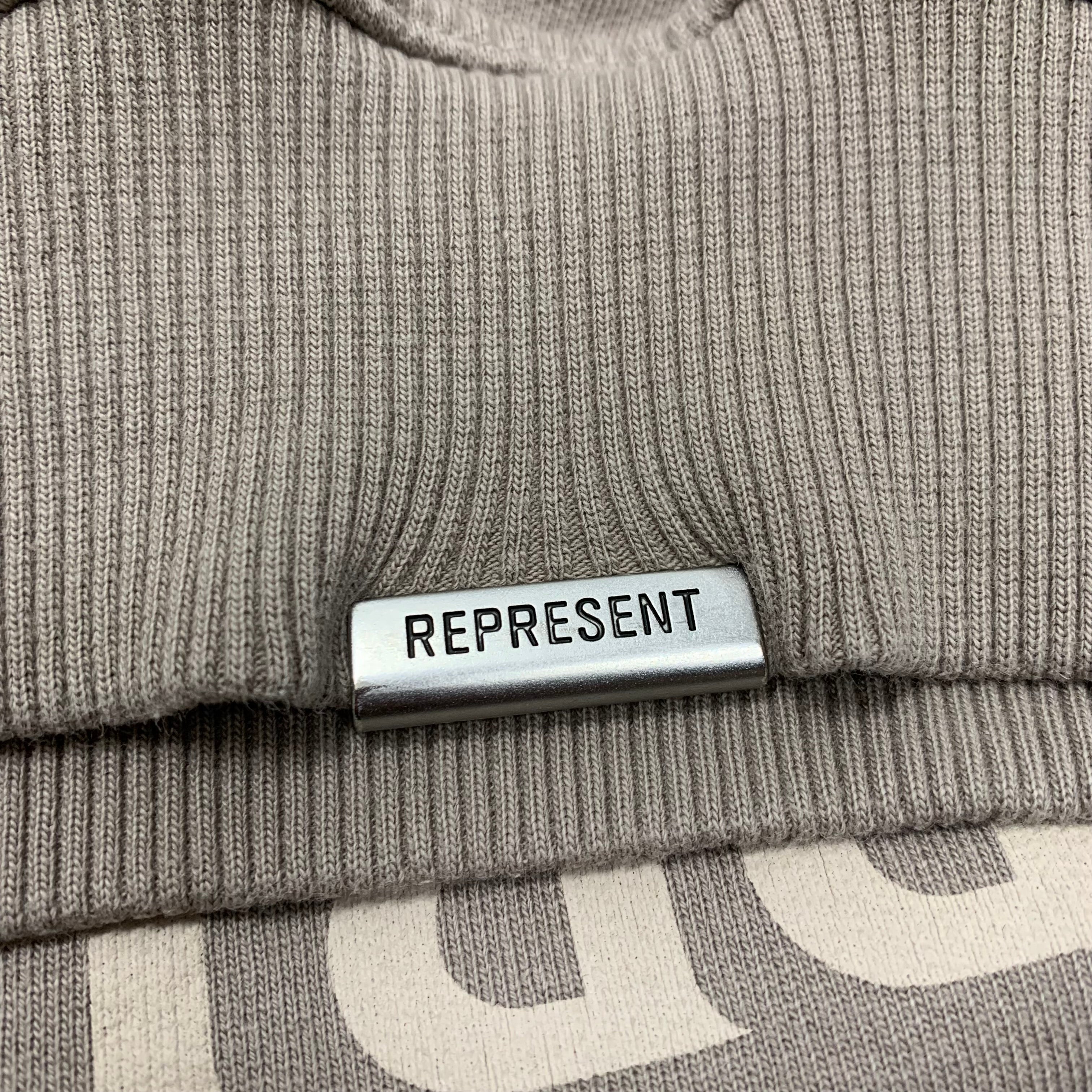 Represent XS Icarus Beige Taupe Sweater Sweatshirt Crewneck