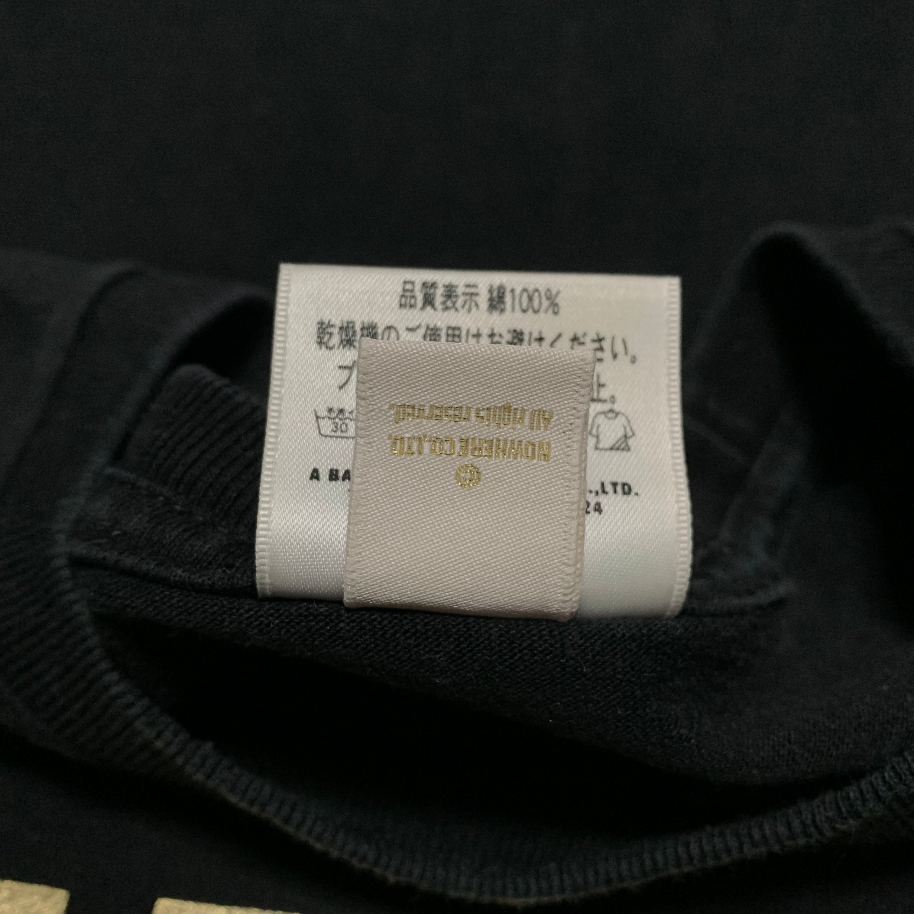 Bape Medium Gold Bathing Ape Black Tee A Bathing Ape