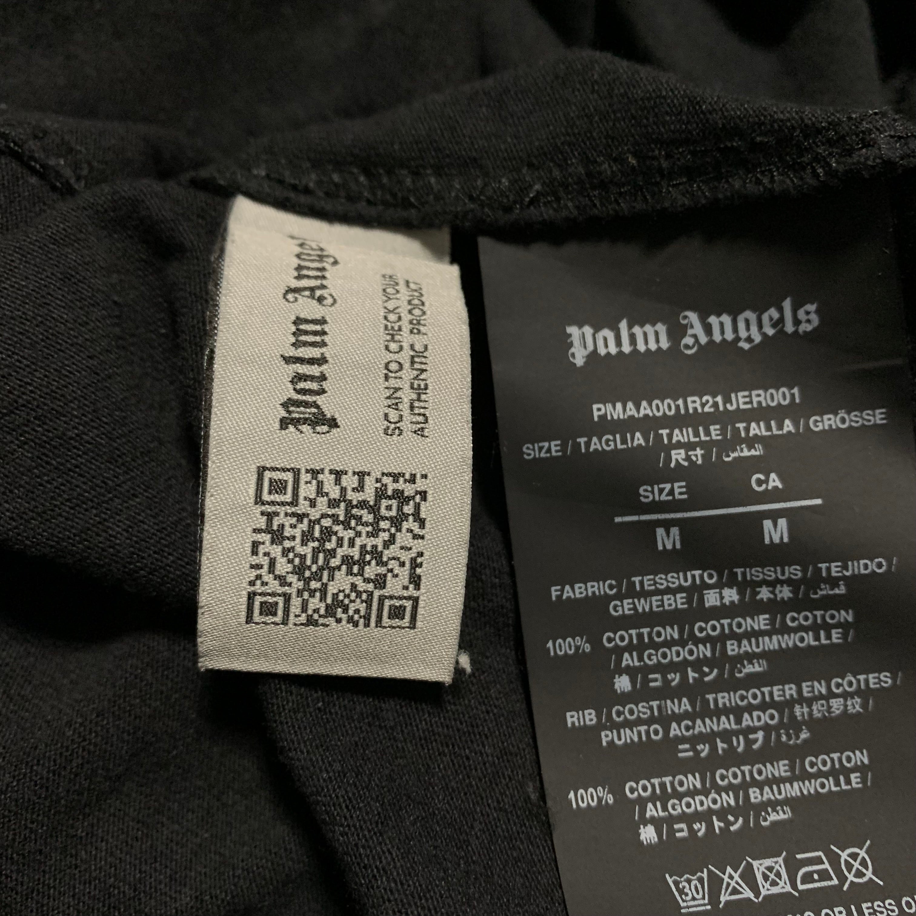 Palm Angels Medium Classic Bear Black Tee