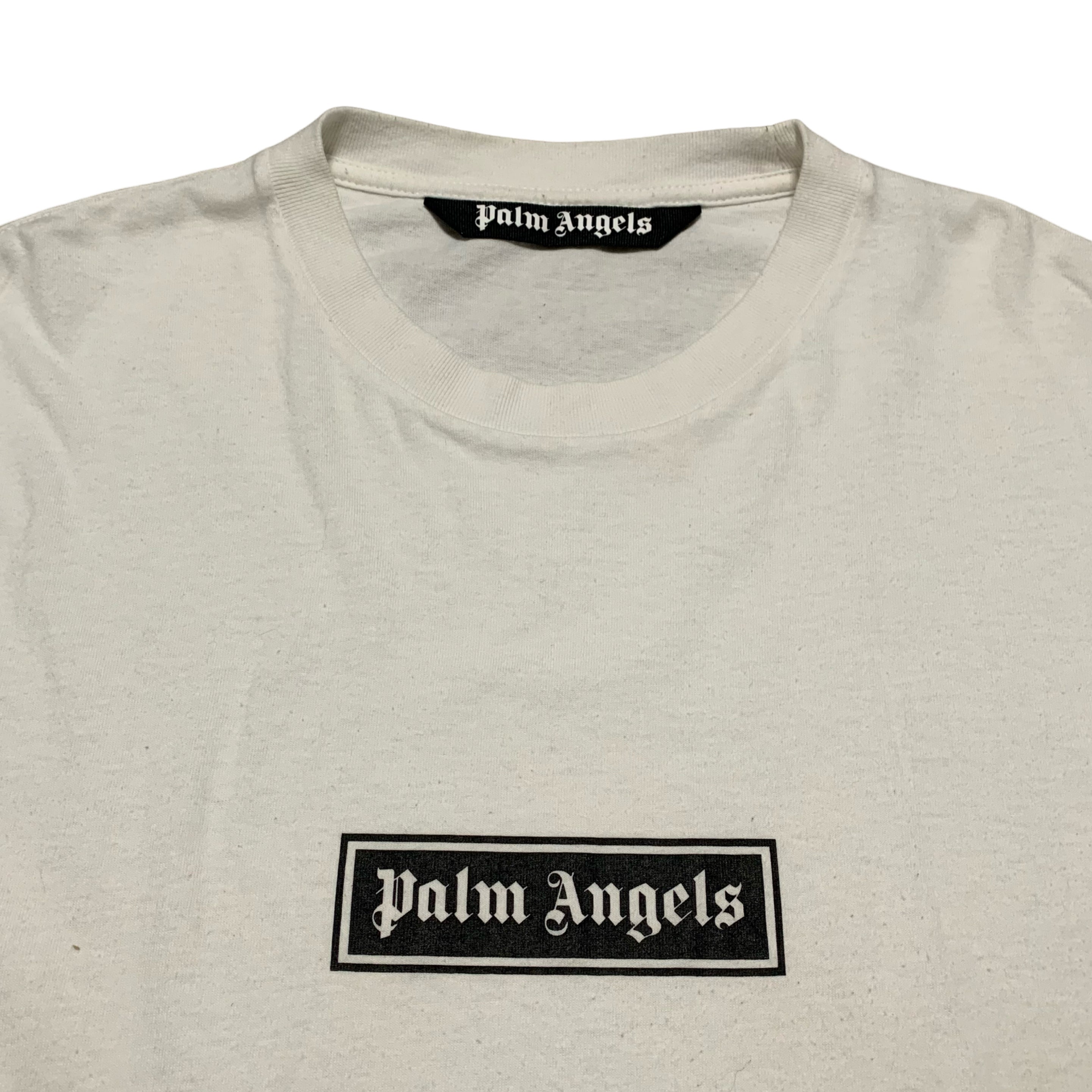 Palm Angels Medium Logo Graphic White Tee