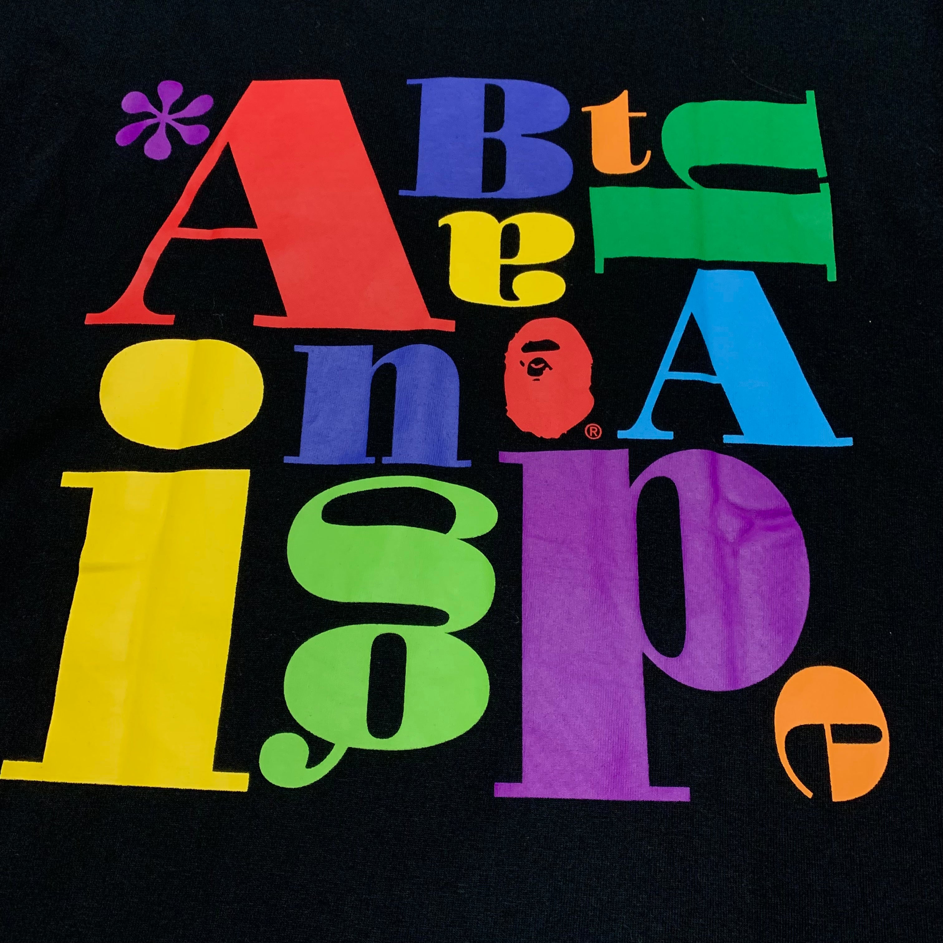 Bape Medium Colourful Graphic Black Tee A Bathing Ape