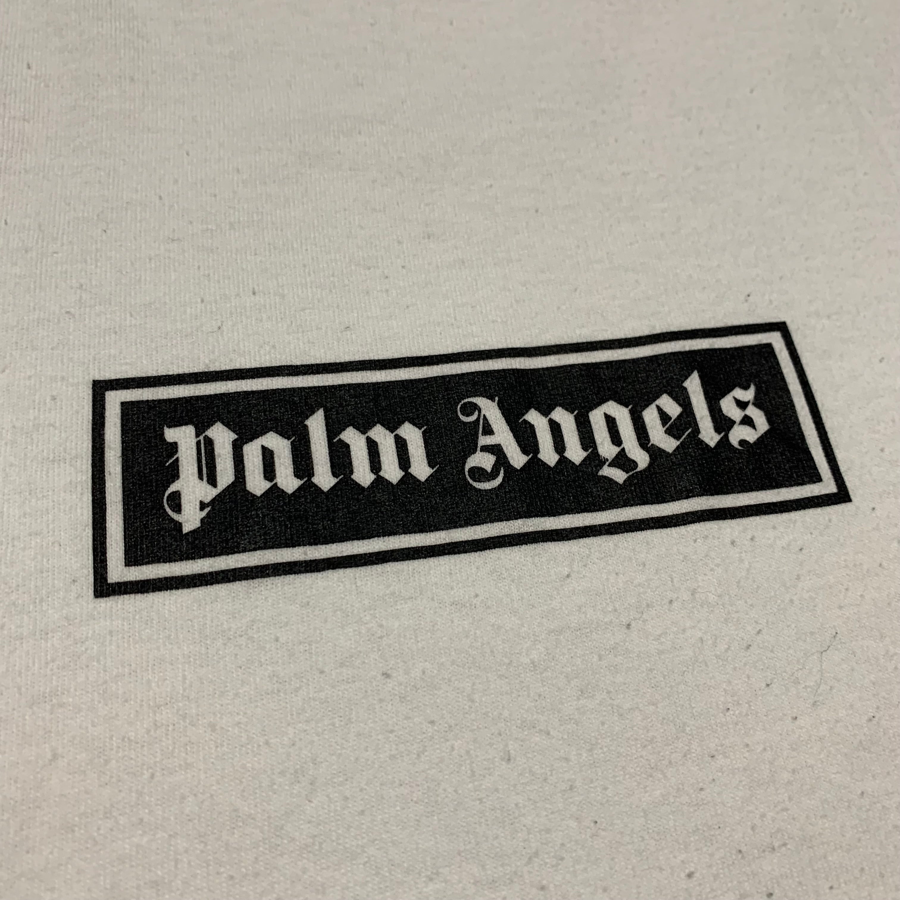 Palm Angels Medium Logo Graphic White Tee