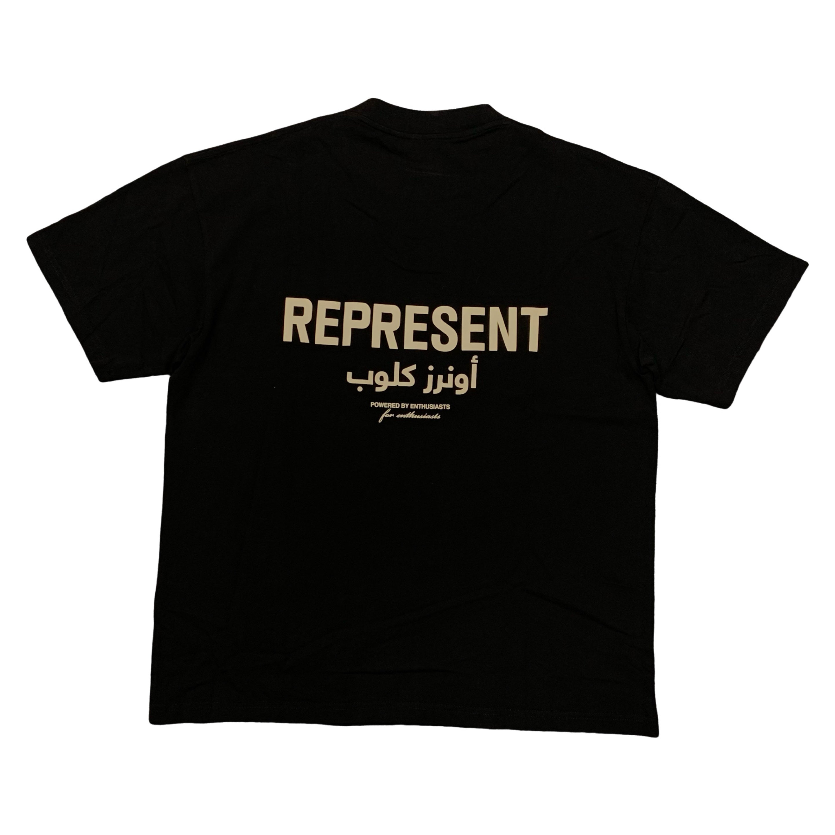 Represent Medium Tee Arabic Owners Club Jet Black T-Shirt