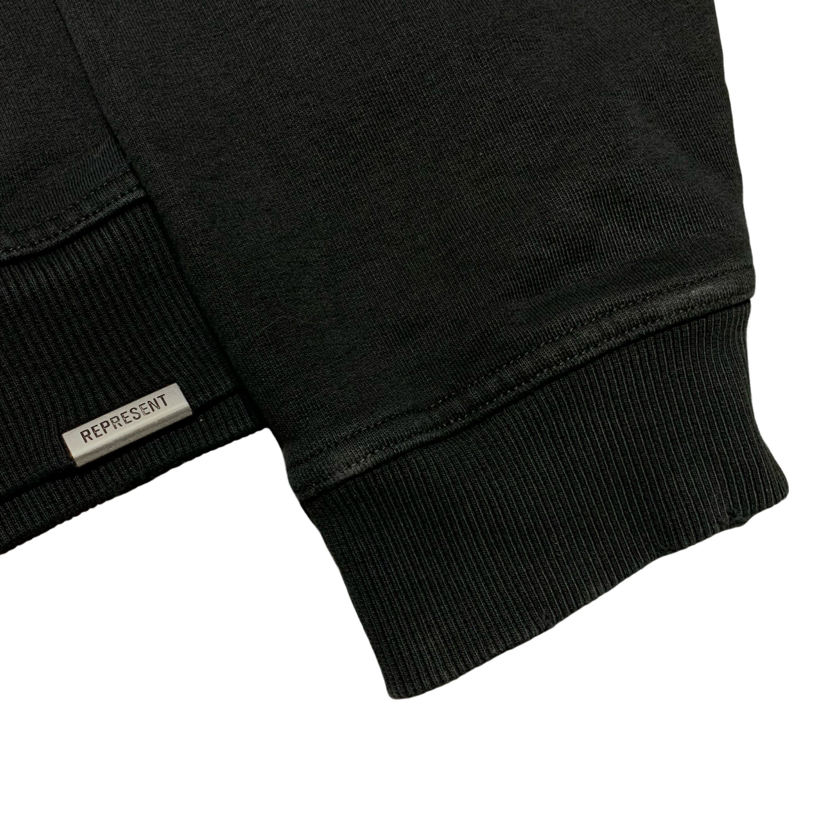 Represent Oasis Small Hoodie Maine Road Washed Black Hoodie