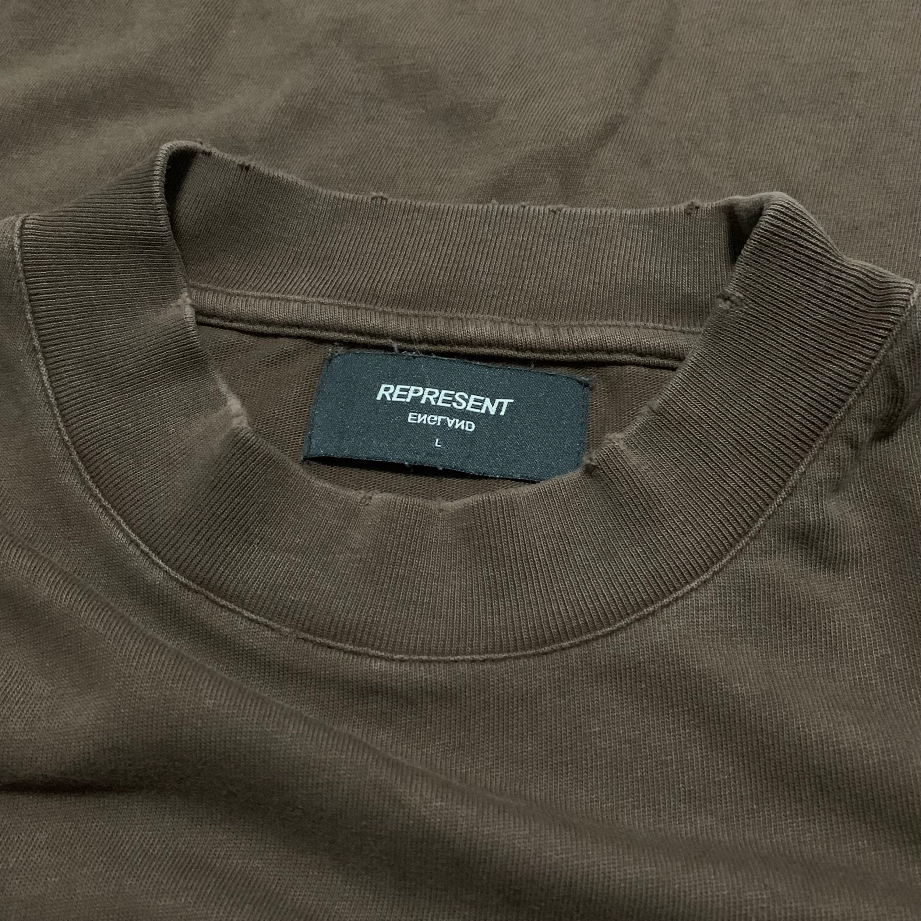 Represent Large British Thunder Vintage Brown Tee