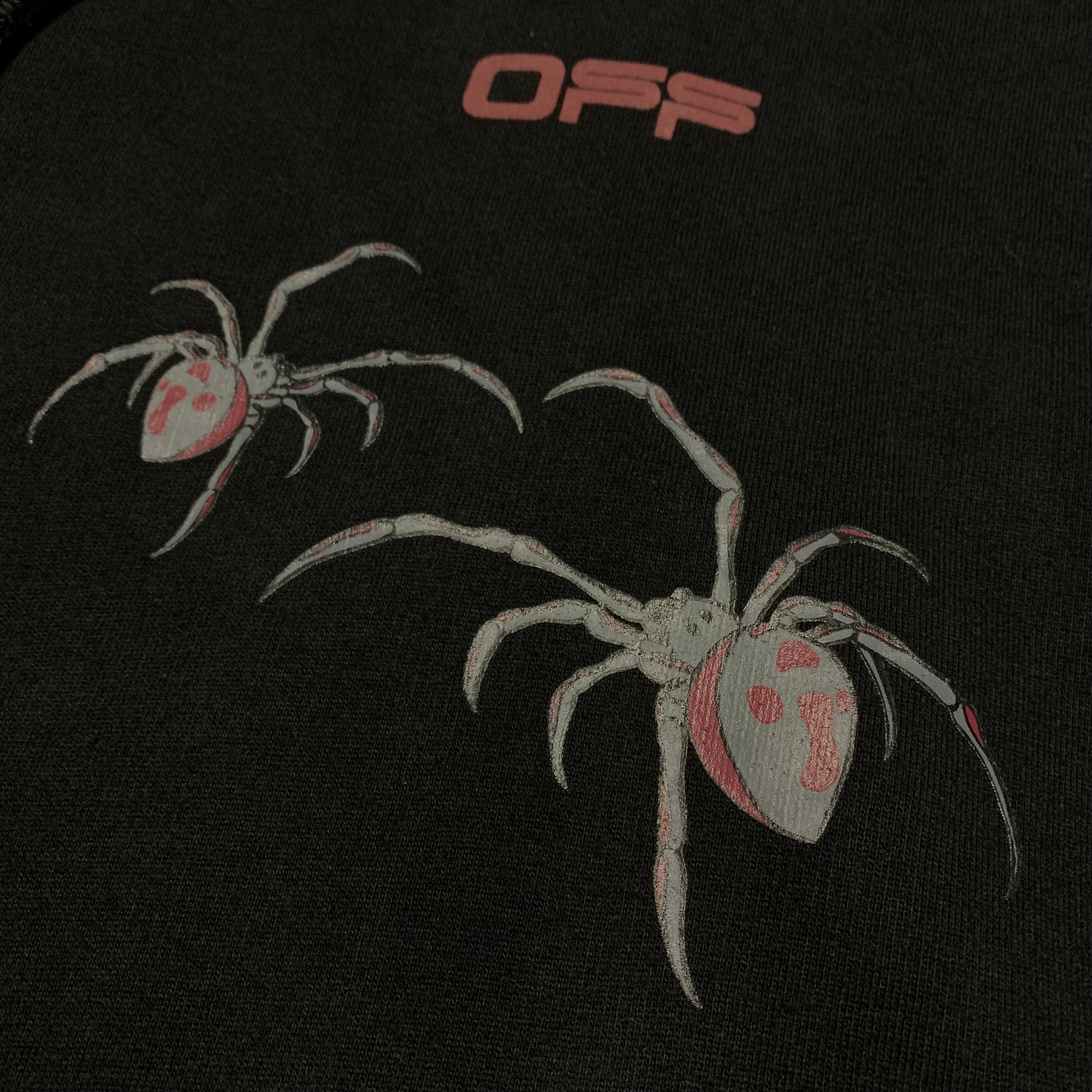 Off White Small Arachno Spider Arrows Hoodie Black Virgil Abloh