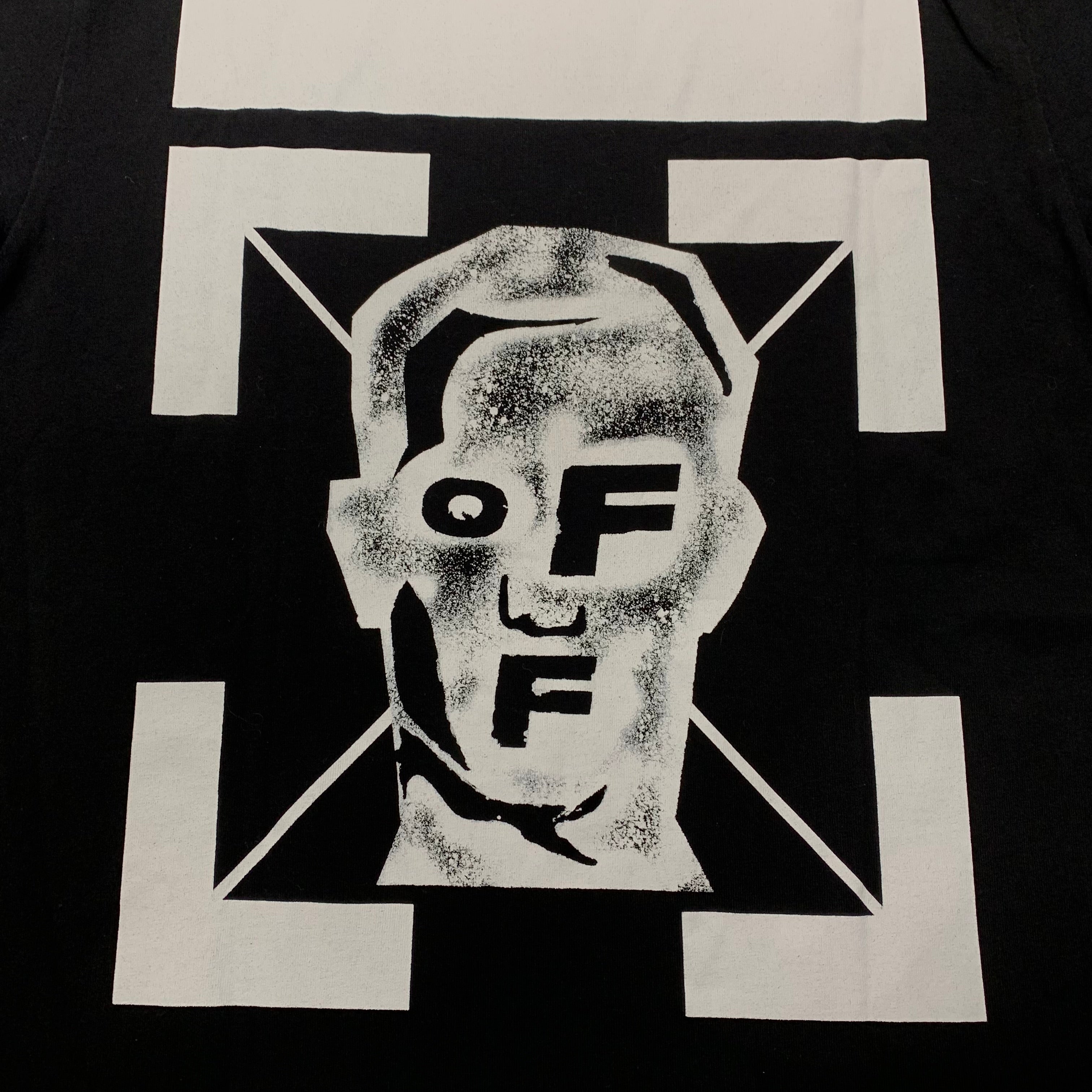 Off White Small Tee Pivot Fish Arrows Black T-Shirt Virgil Abloh