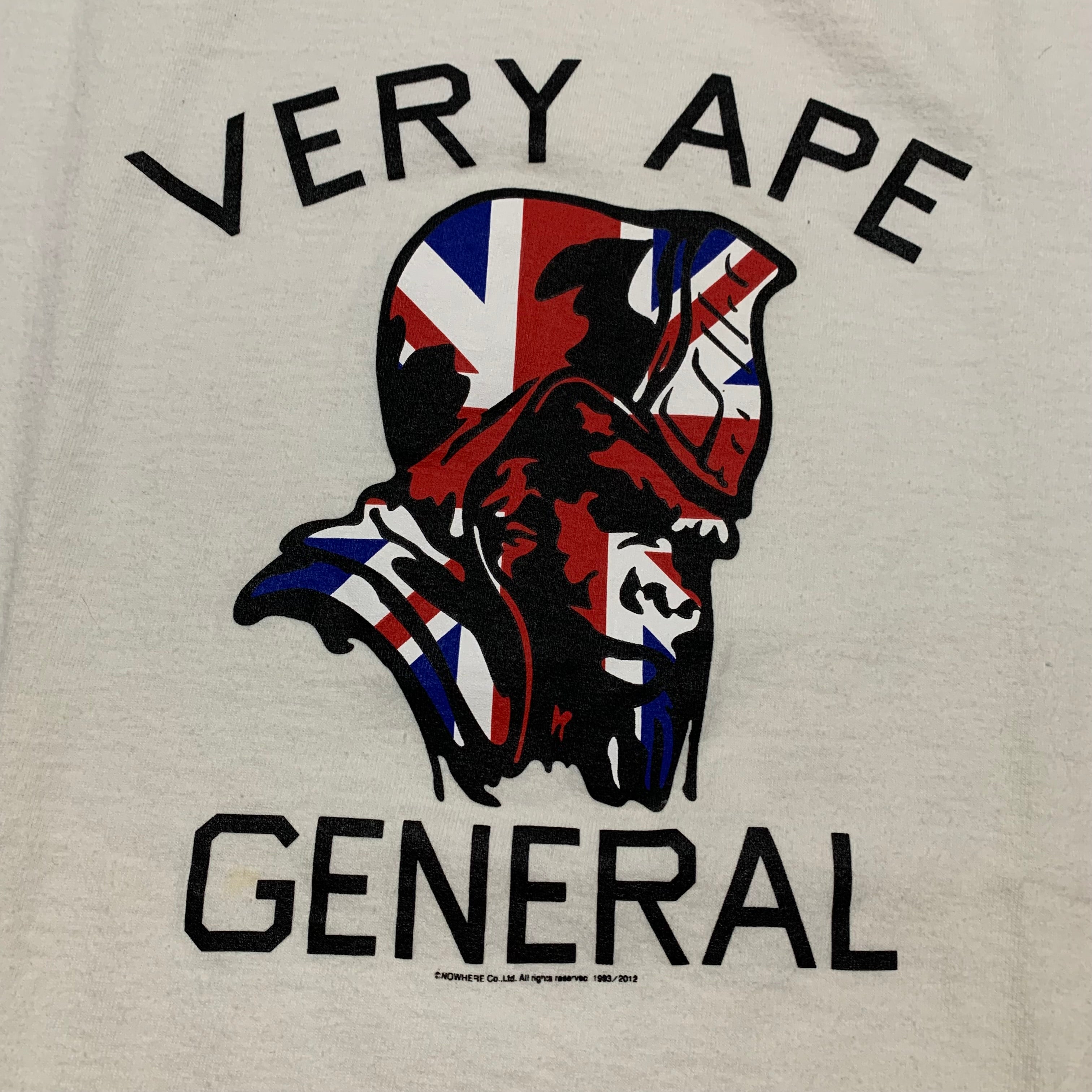 Bape Large Very Ape General White Tee London Exclusive 2012