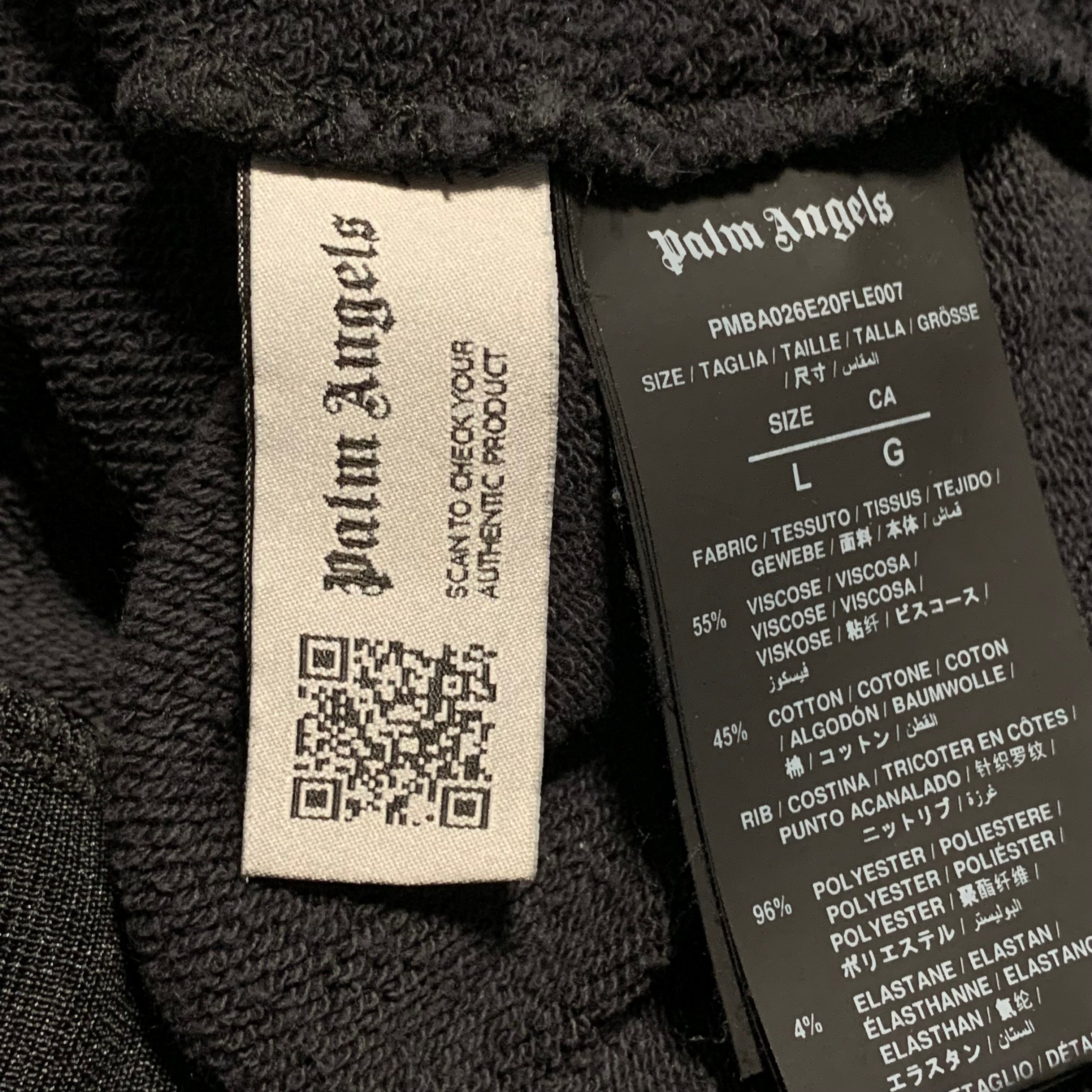 Palm Angels Large Broken Logo Black Sweatshirt Crewneck Virgil Abloh