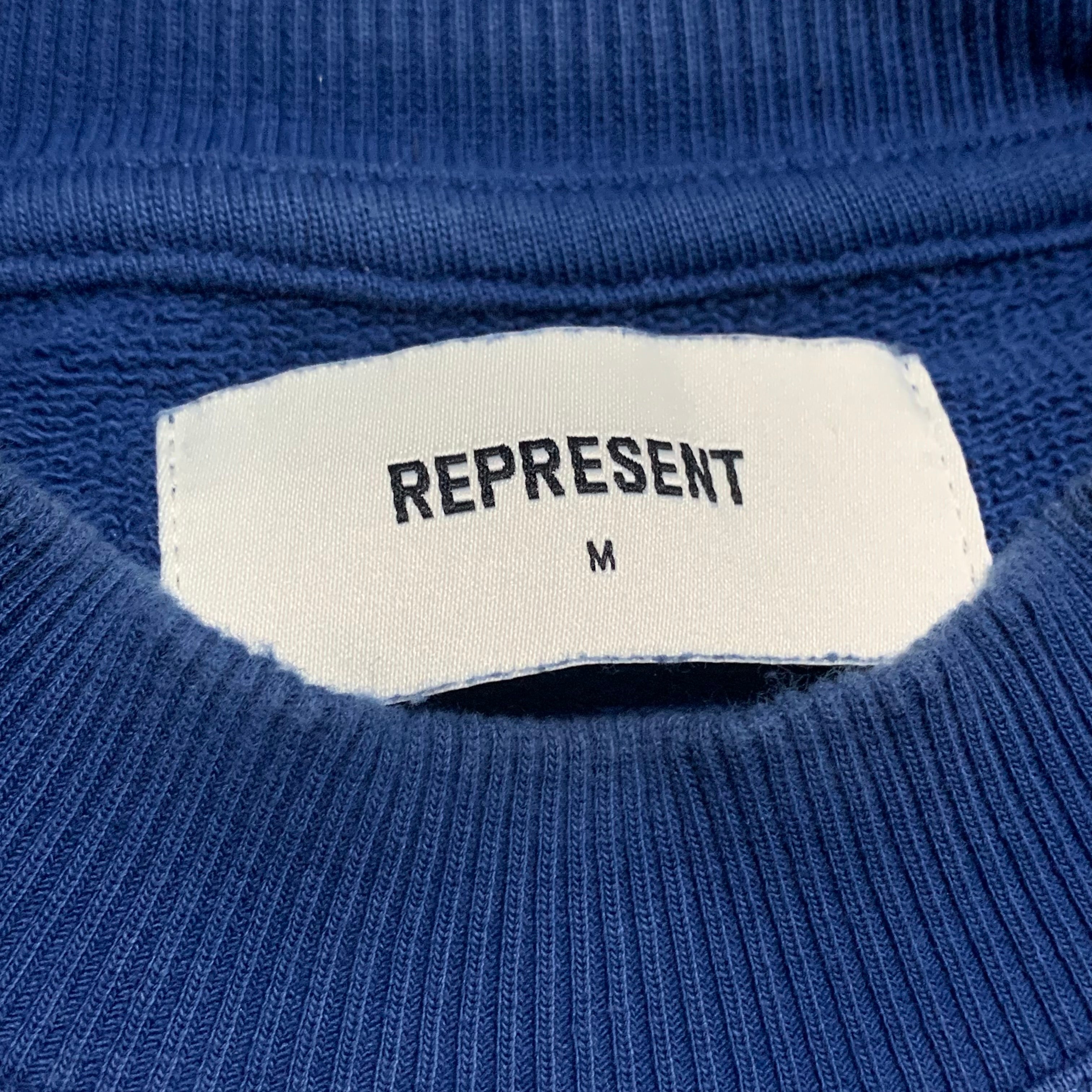Represent Medium Blanks Blue Sweater Sweatshirt Crewneck
