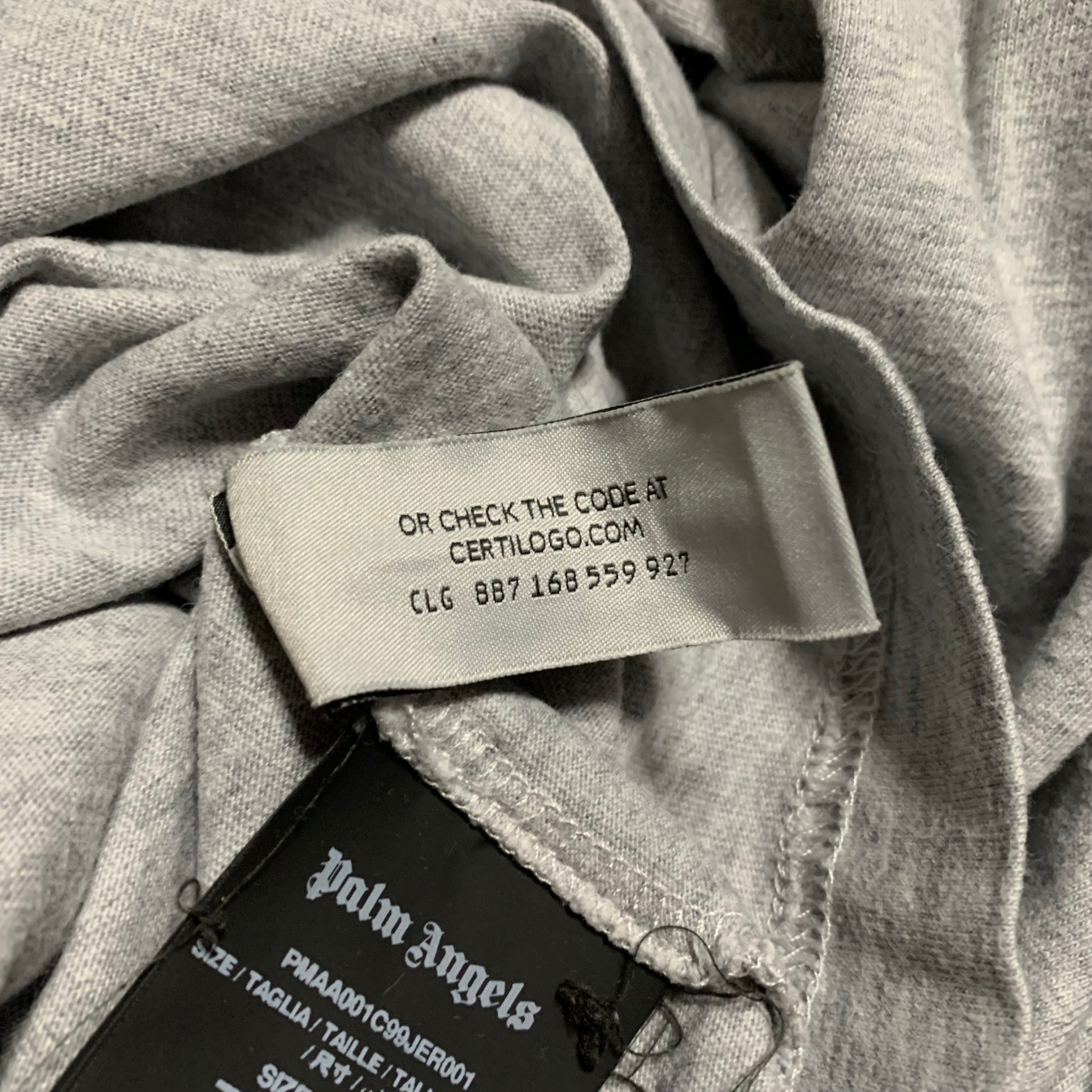 Palm Angels XL Classic Bear Grey Tee