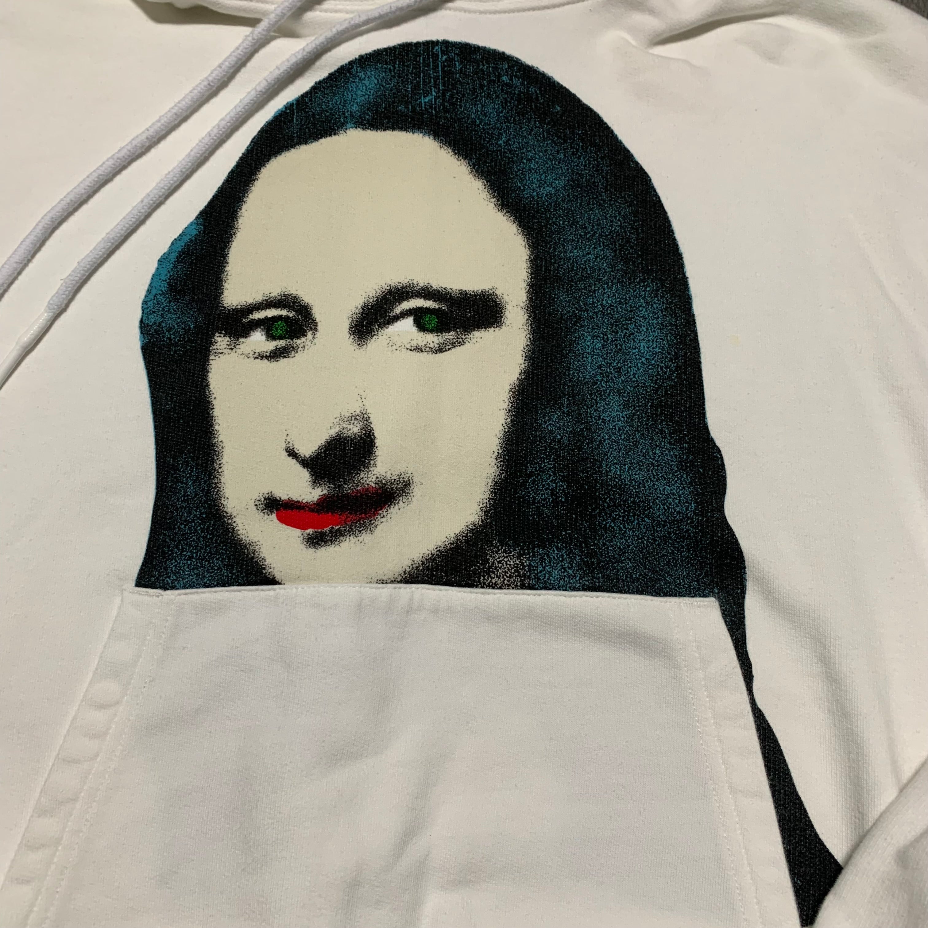 Off White XS Mona Lisa White Hoodie Virgil Abloh