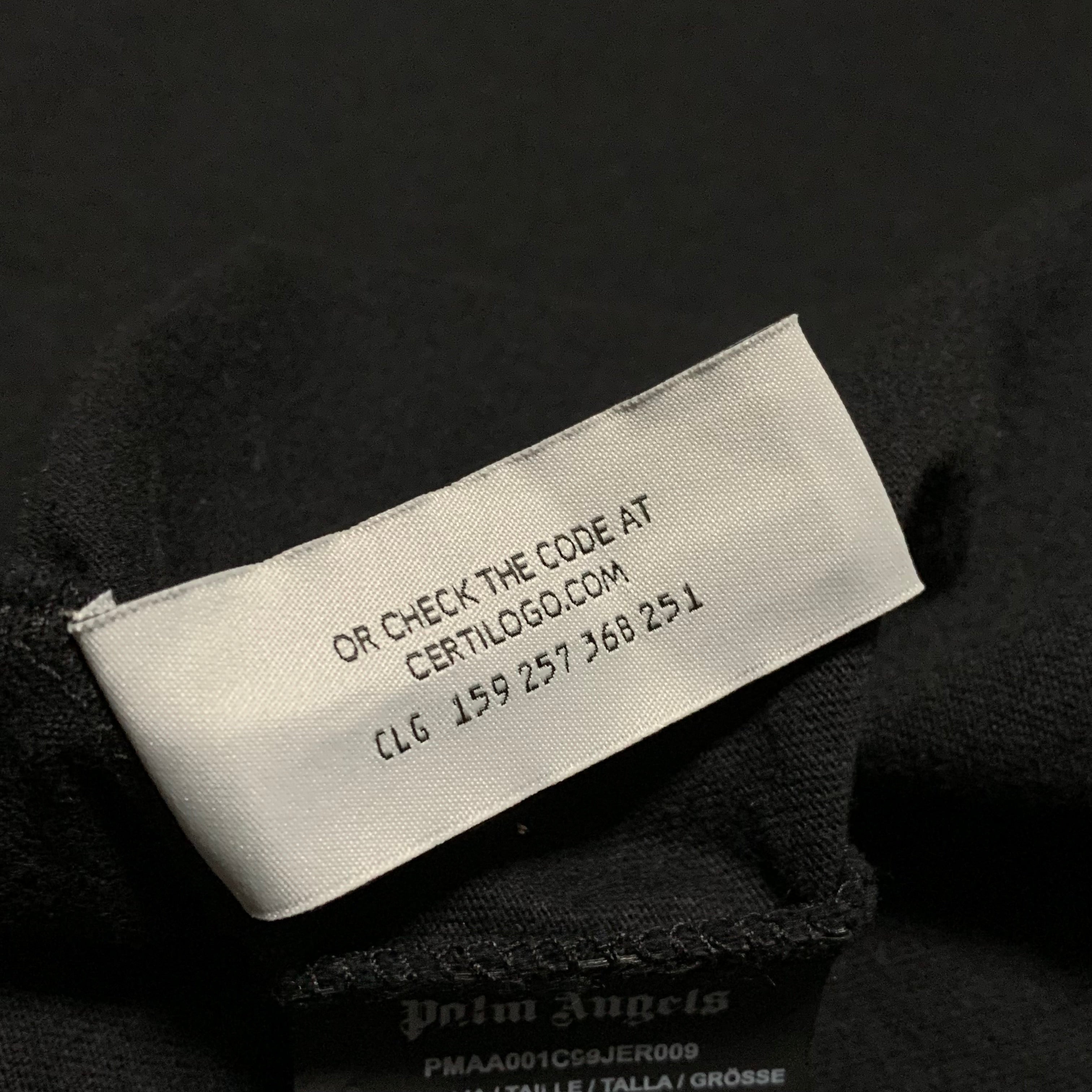 Palm Angels Large Hong Kong Sprayed Black Tee