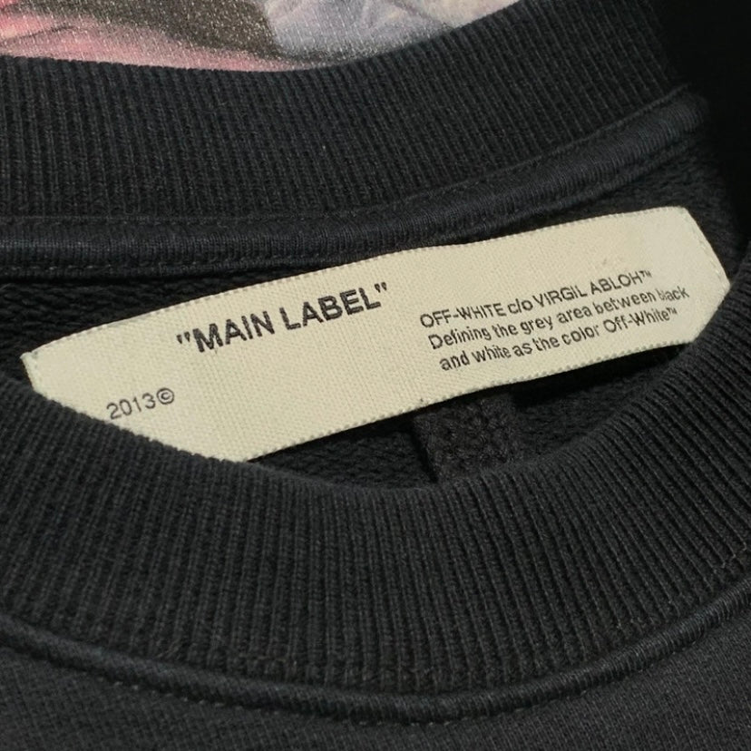 Off White XXS Mariana Silva Painting Black Sweatshirt Crewneck Virgil Abloh