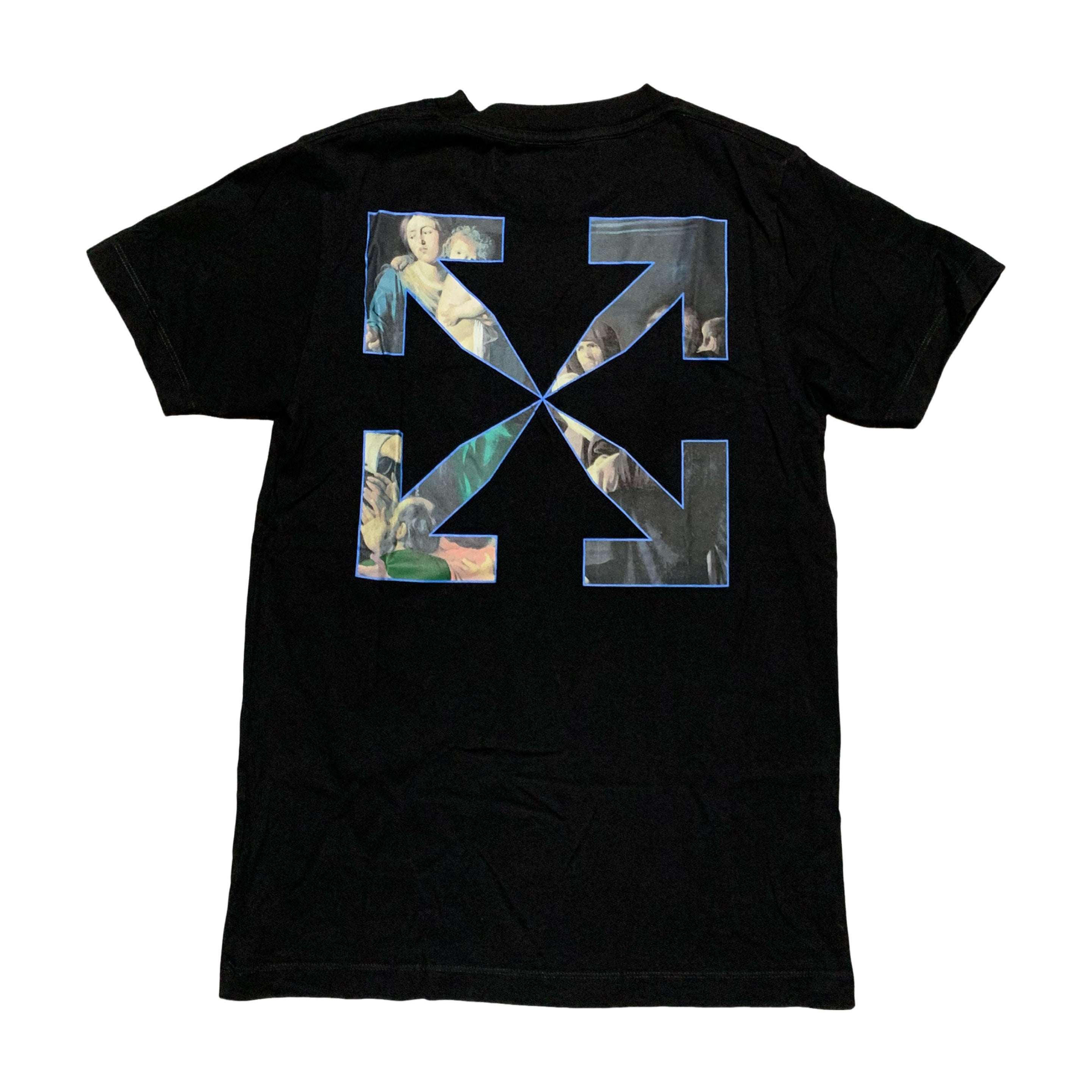 Off White Small Tee Caravaggio Arrows Black T-Shirt Virgil Abloh