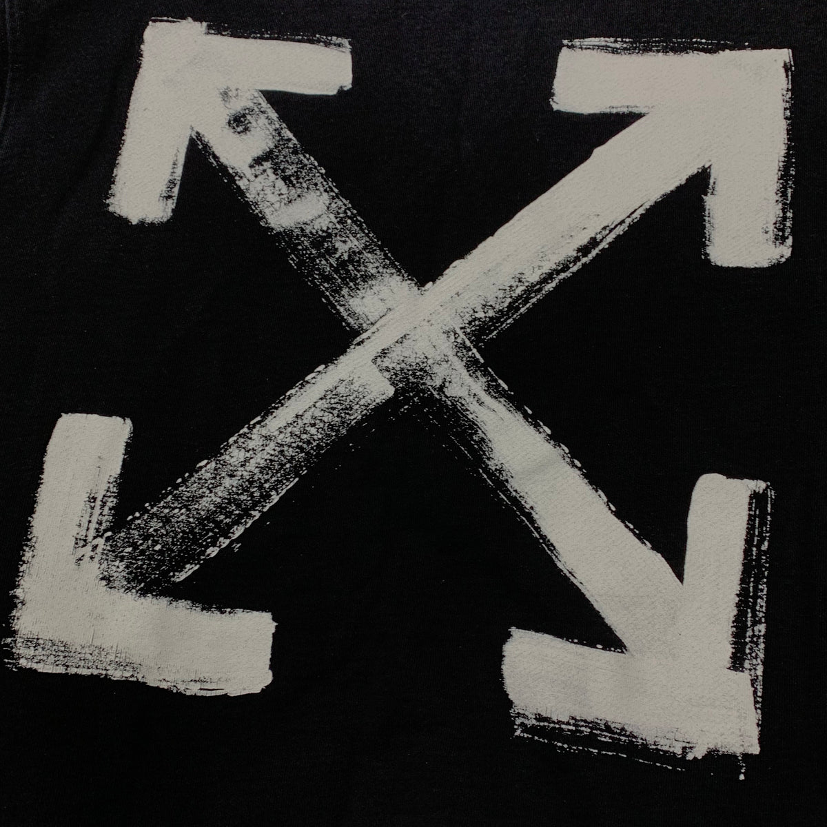 Off White Small Sweatshirt Paint Arrows Black Crewneck Virgil Abloh