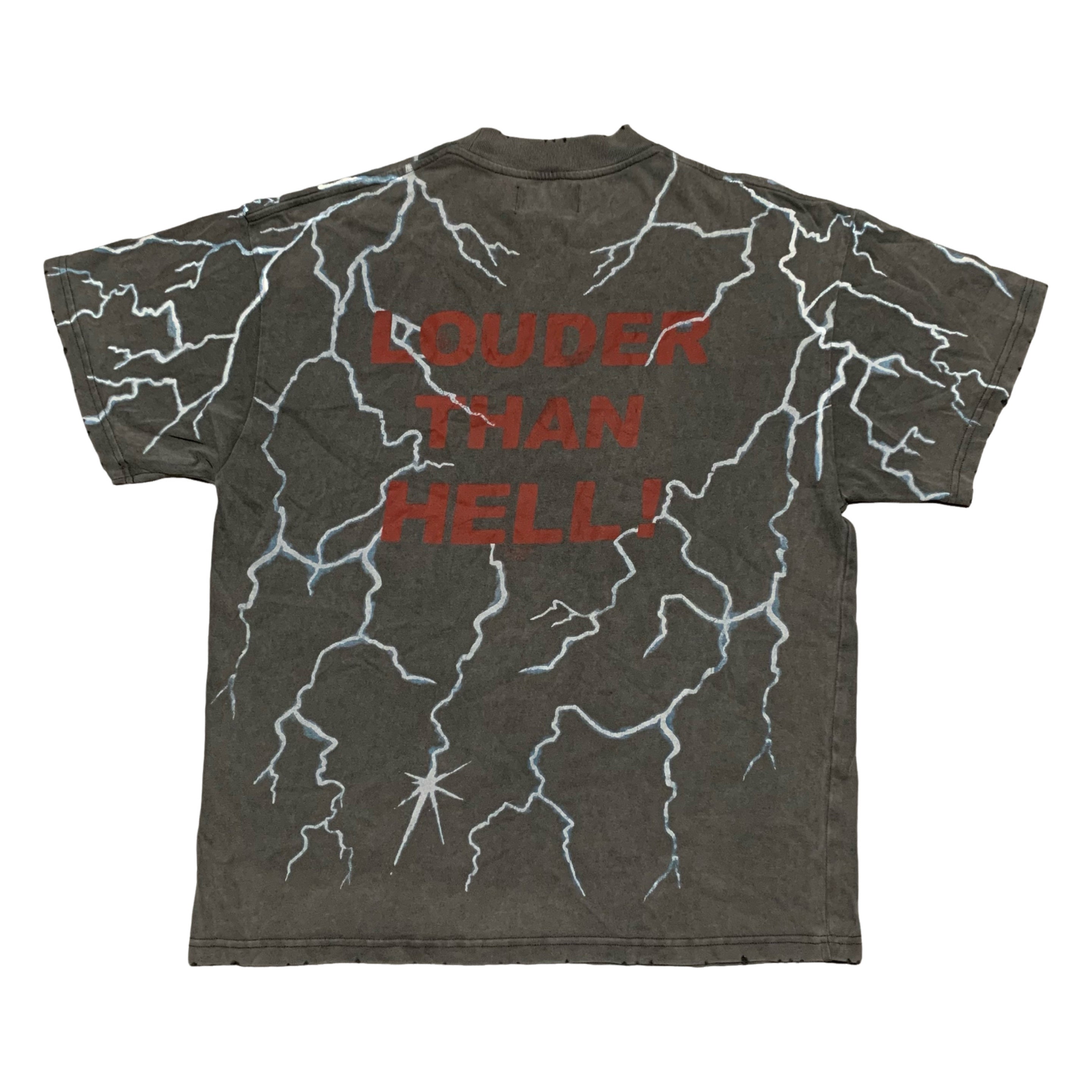 Represent Medium Louder Then Hell Vintage Grey Tee