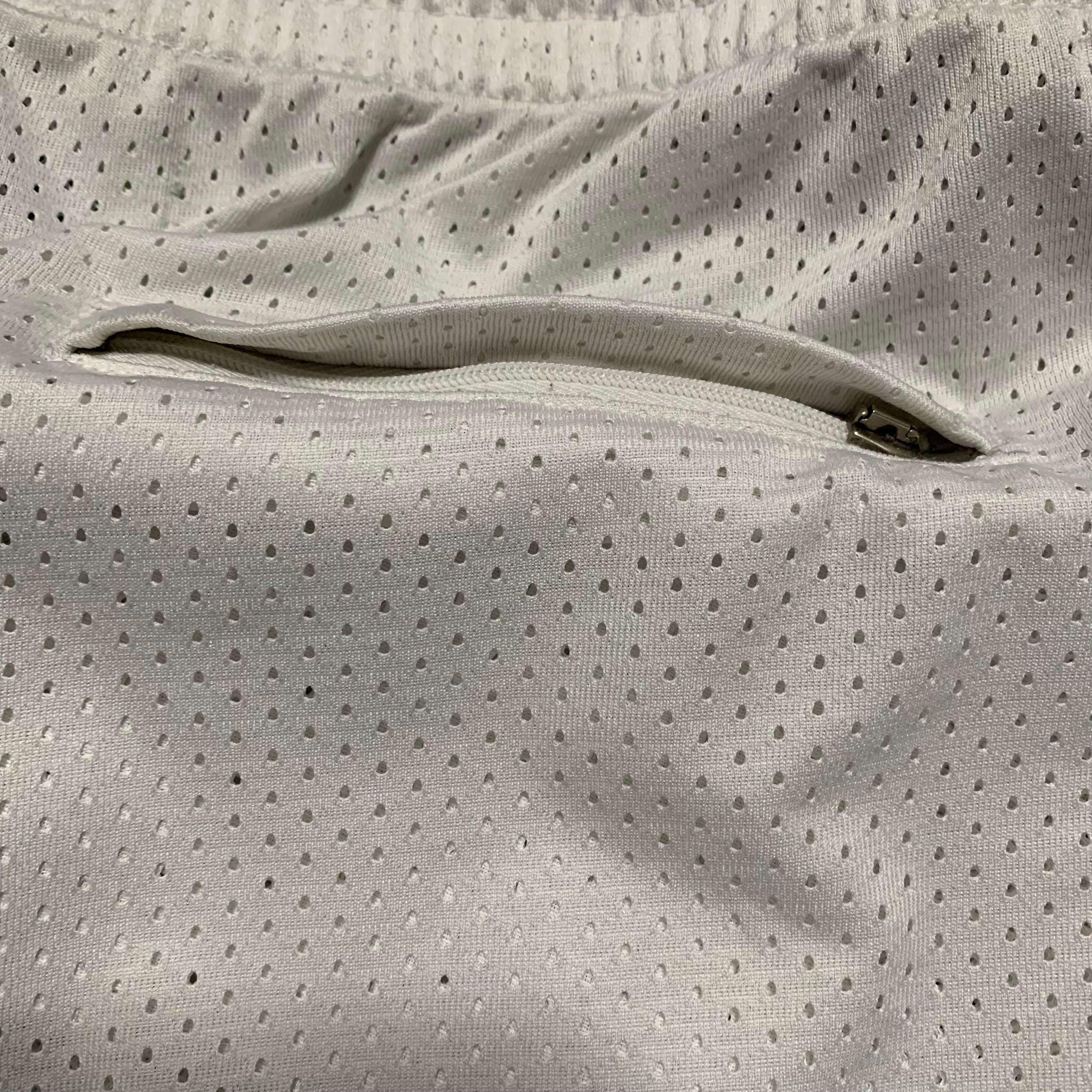 Off White Medium Shorts Airport Diag Mesh White Virgil Abloh