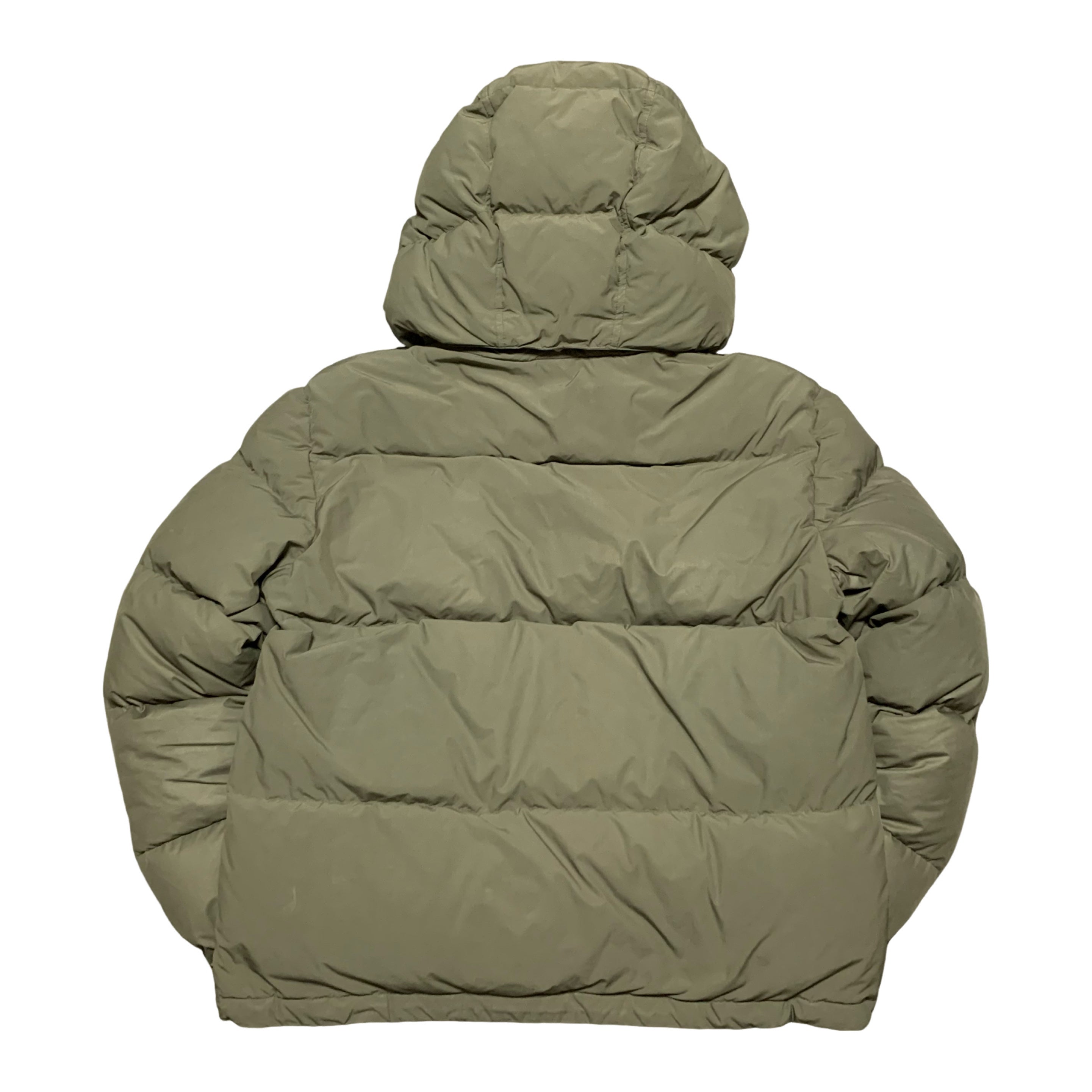 Off White Medium Puffer Logo Patch Army Green Jacket Virgil Abloh 2022