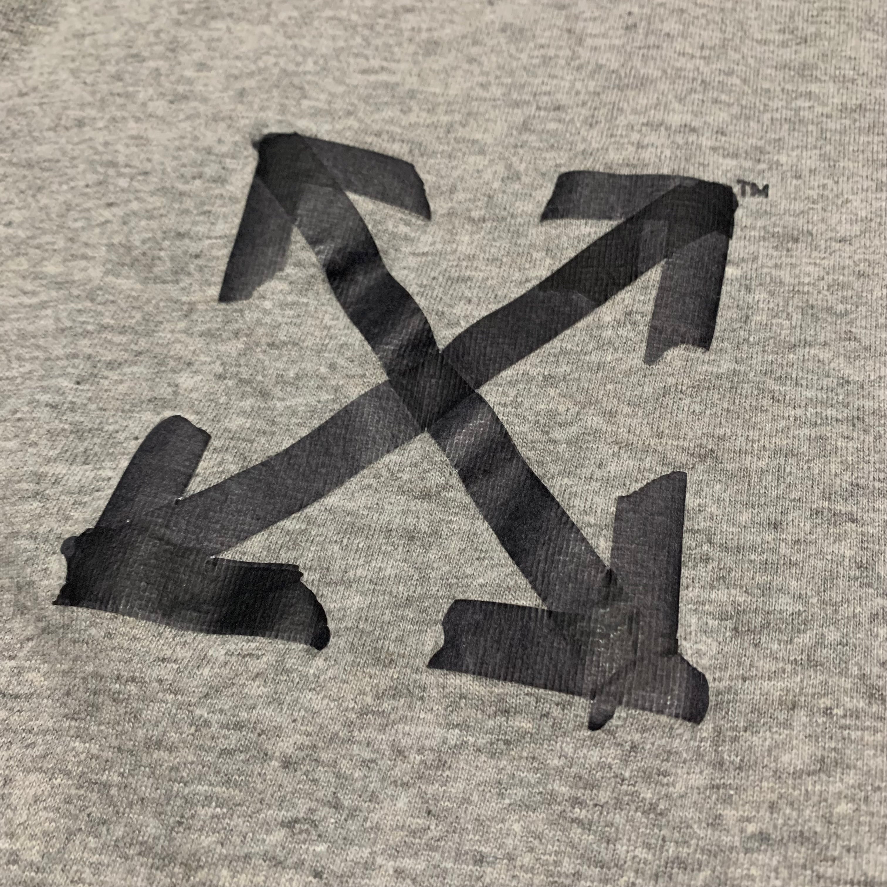 Off White Medium Off Arrows Grey Tee Virgil Abloh Harrods 2019