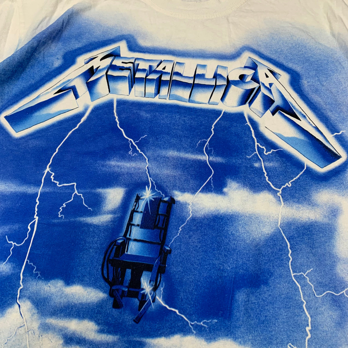 Represent Large Metallica Tee Ride The Lighting Flat White T-Shirt