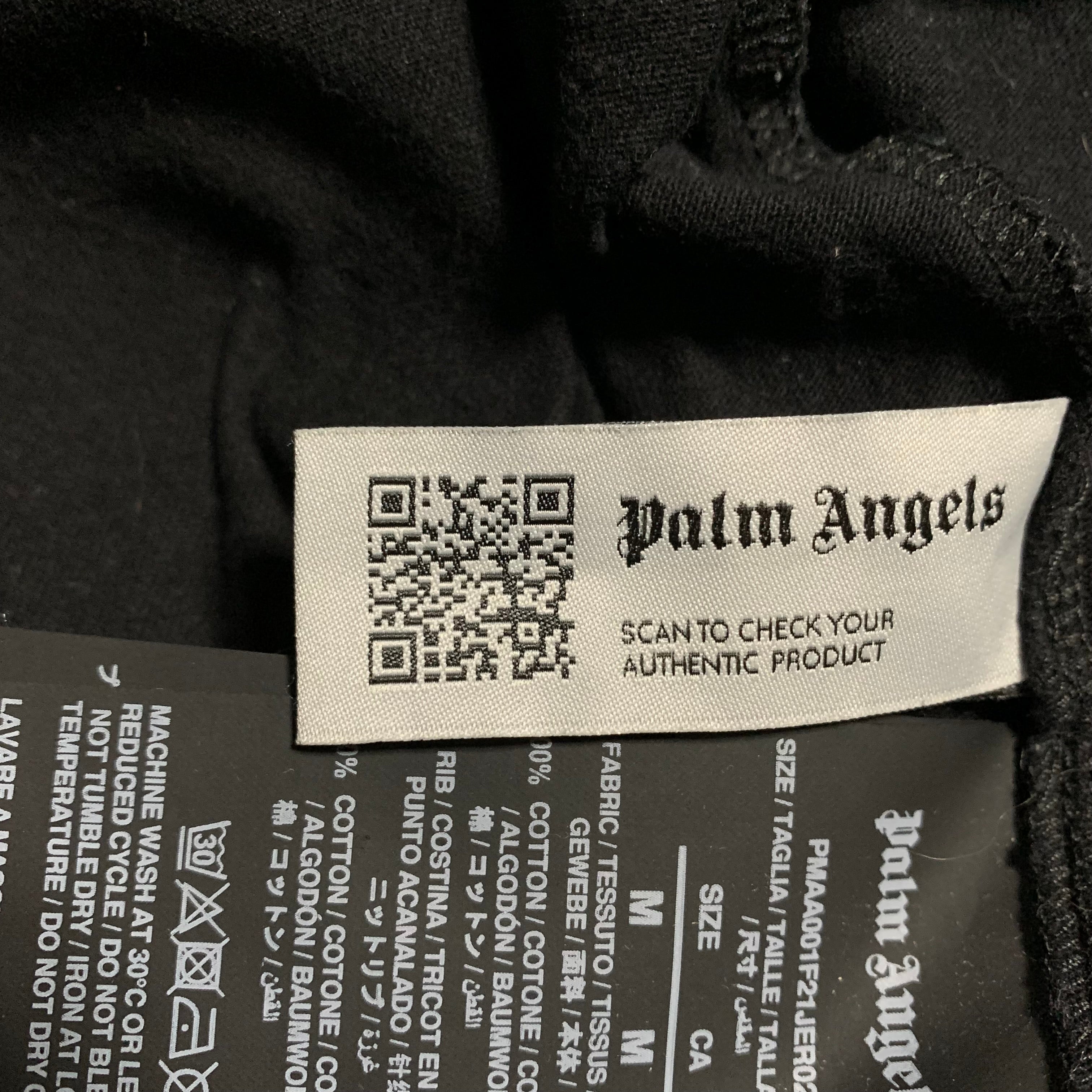 Palm Angels Medium Classic Bear Sprayed Star Black Tee