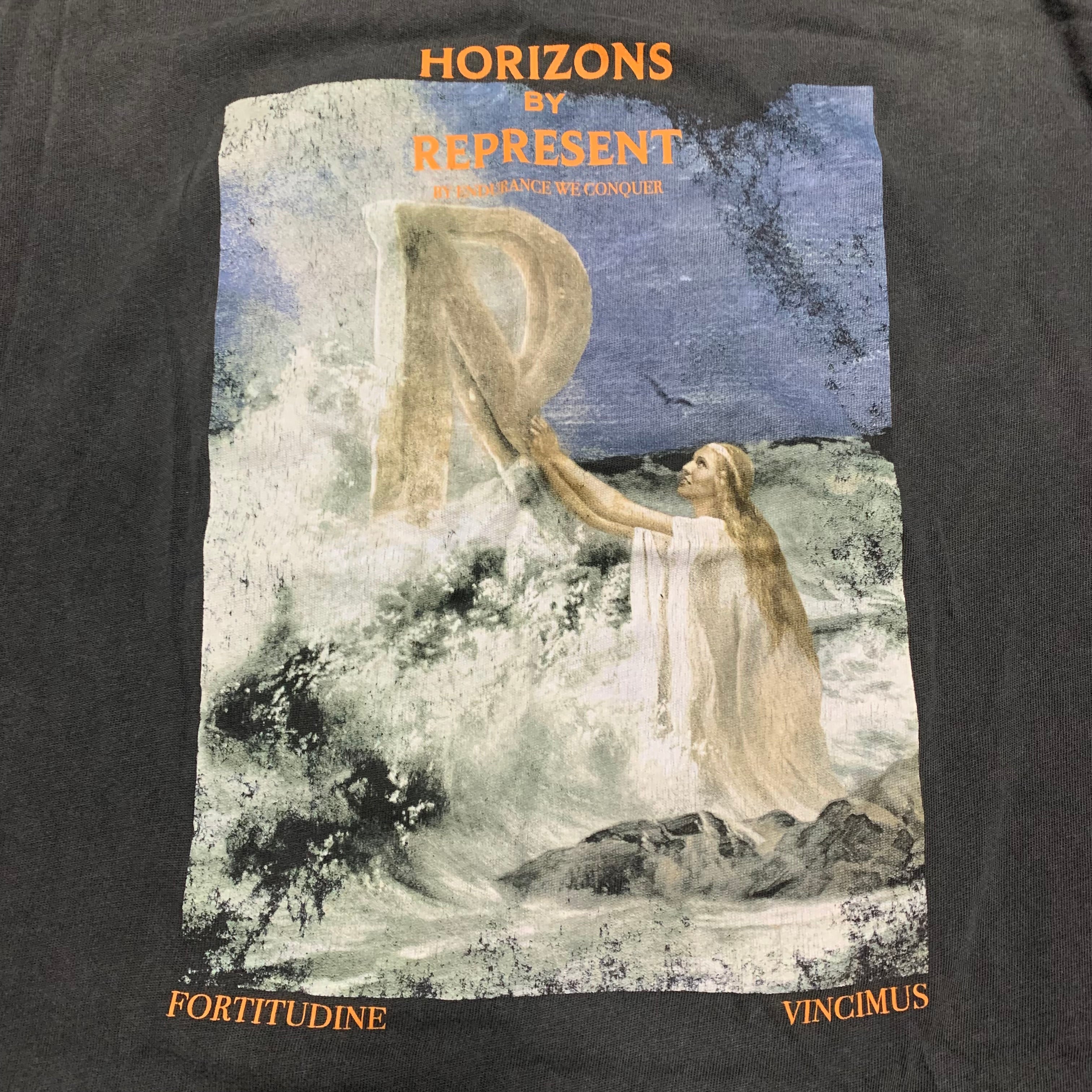 Represent Medium Horizons Aged Black Tee