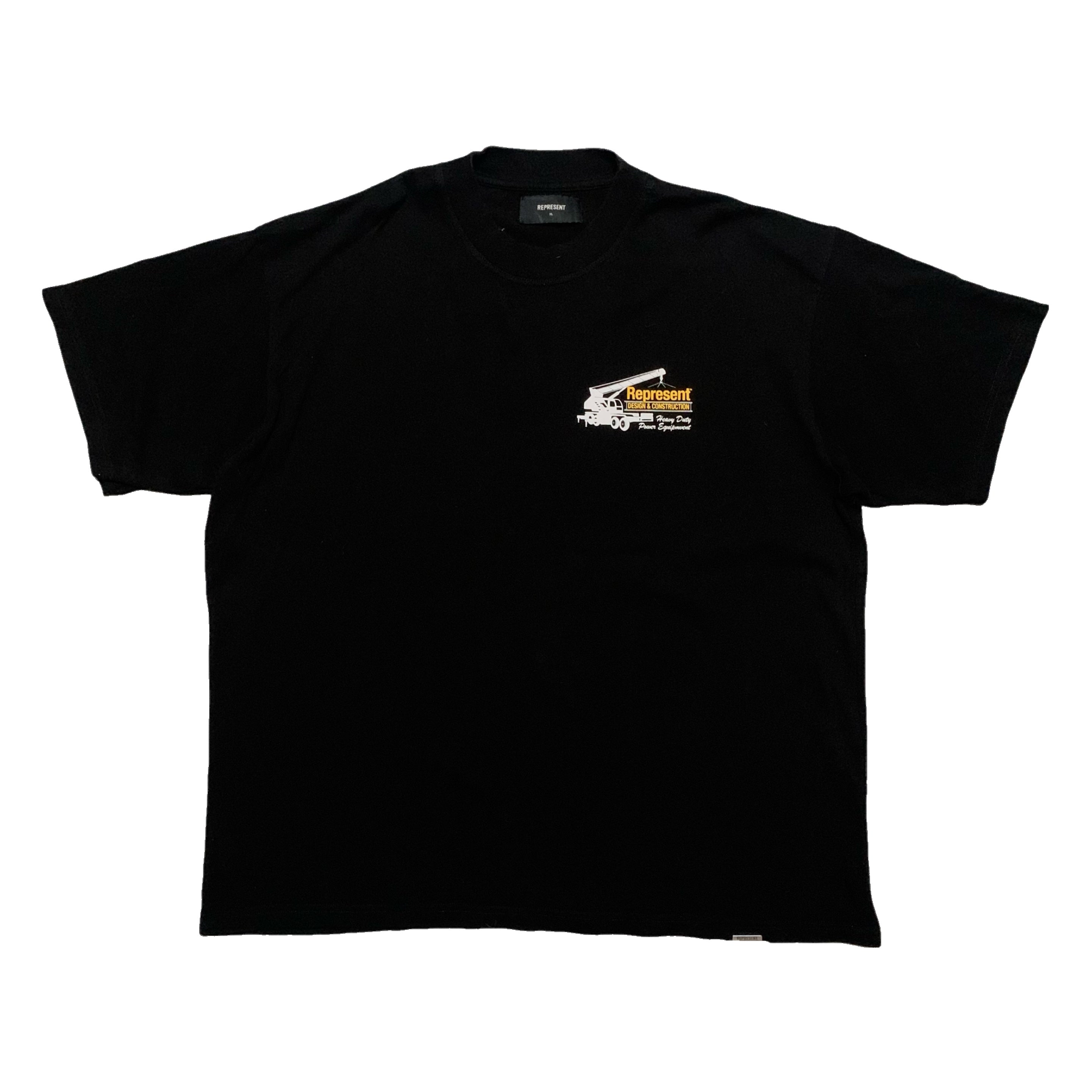 Represent XL Design & Construction Jet Black Tee