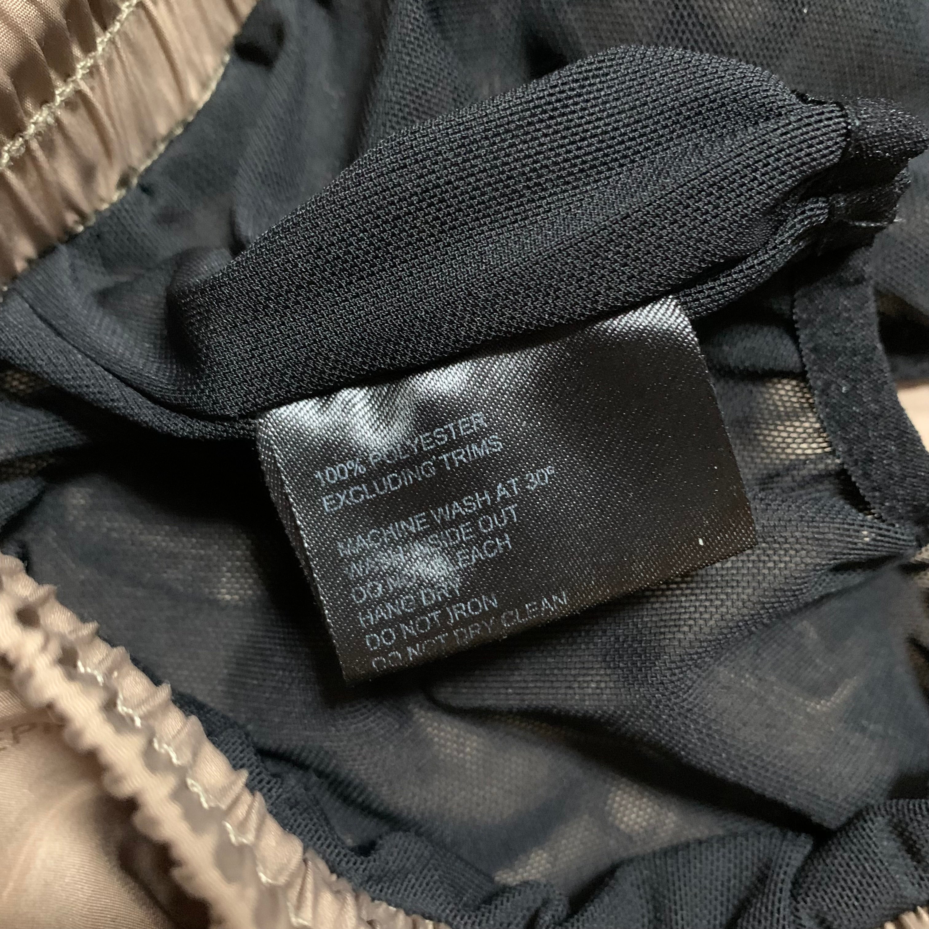 Represent Medium Swim Shorts Logo All Over Mushroom Brown