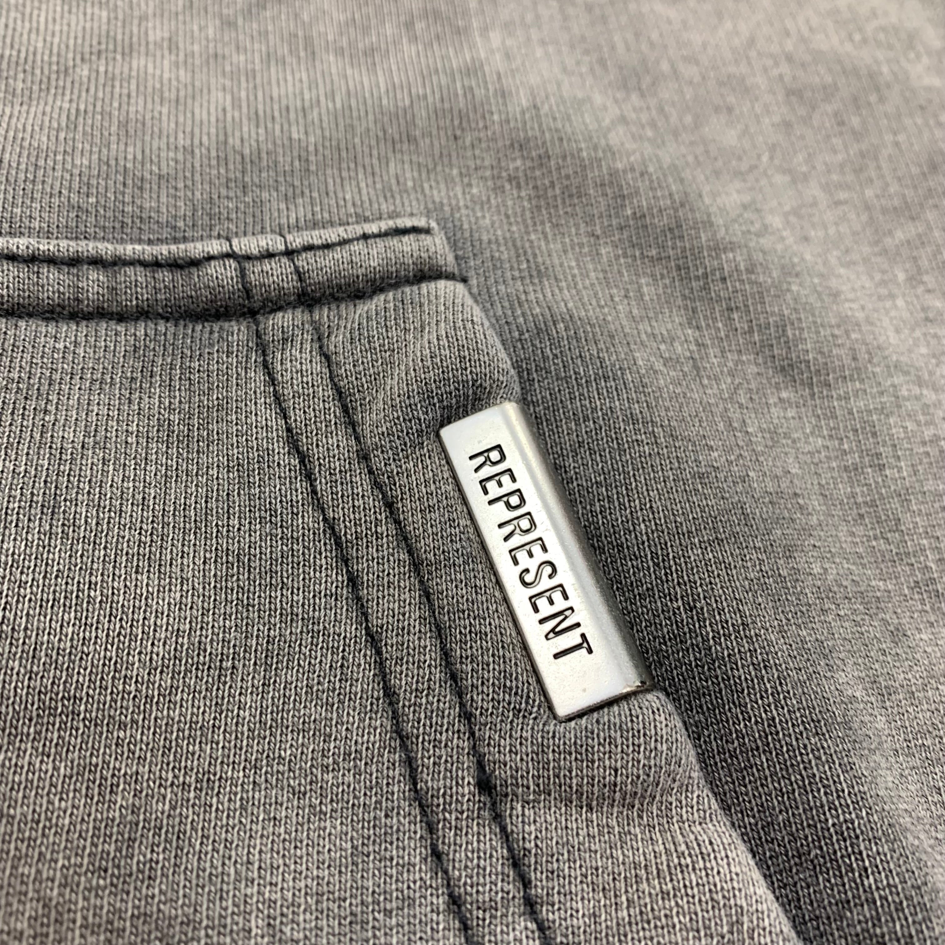Represent XXS Hoodie Mascot Initial Vintage Grey Hoodie