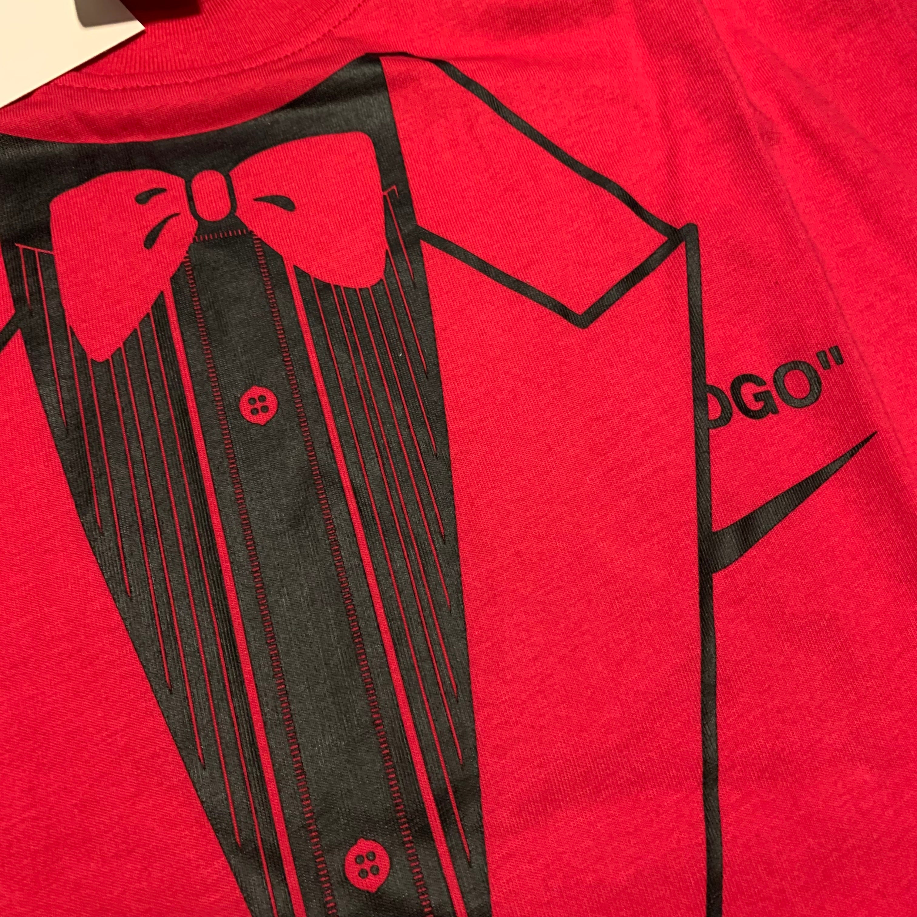 Off White Nike Medium NRG A6 Tie Graphic Pink Tee Virgil Abloh 2018