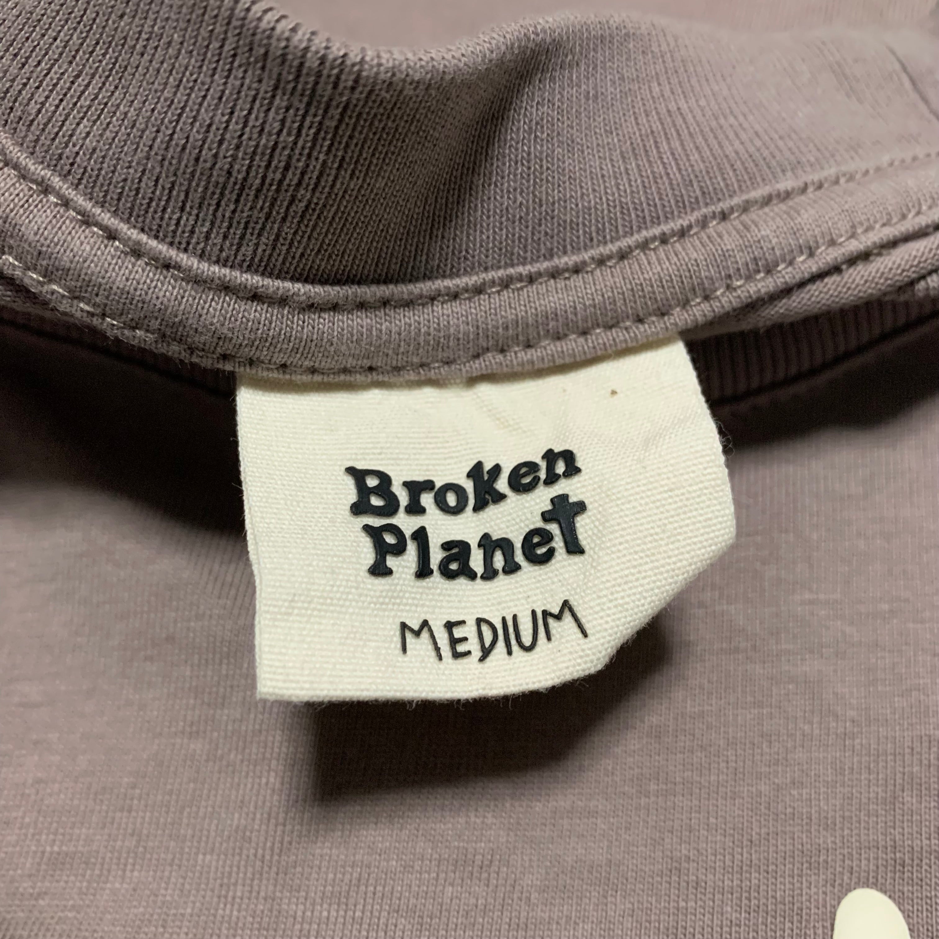 Broken Planet Medium Cosmic Connections Taupe Brown Tee 2022