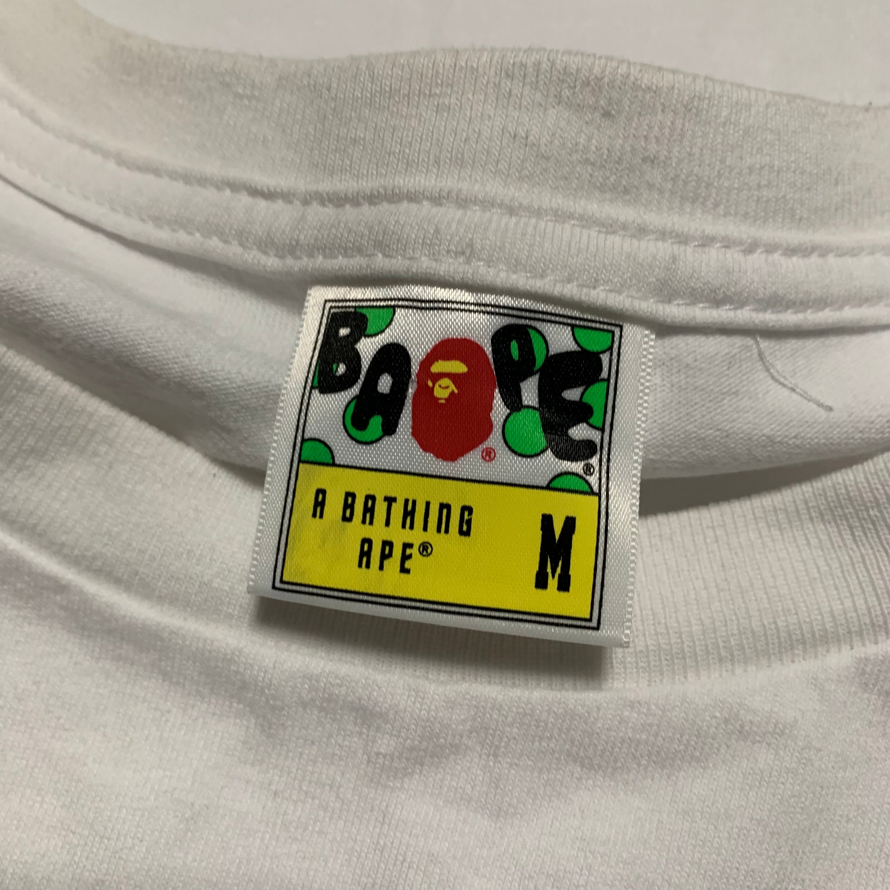 Bape Medium Busy Works Camo White Tee A Bathing Ape