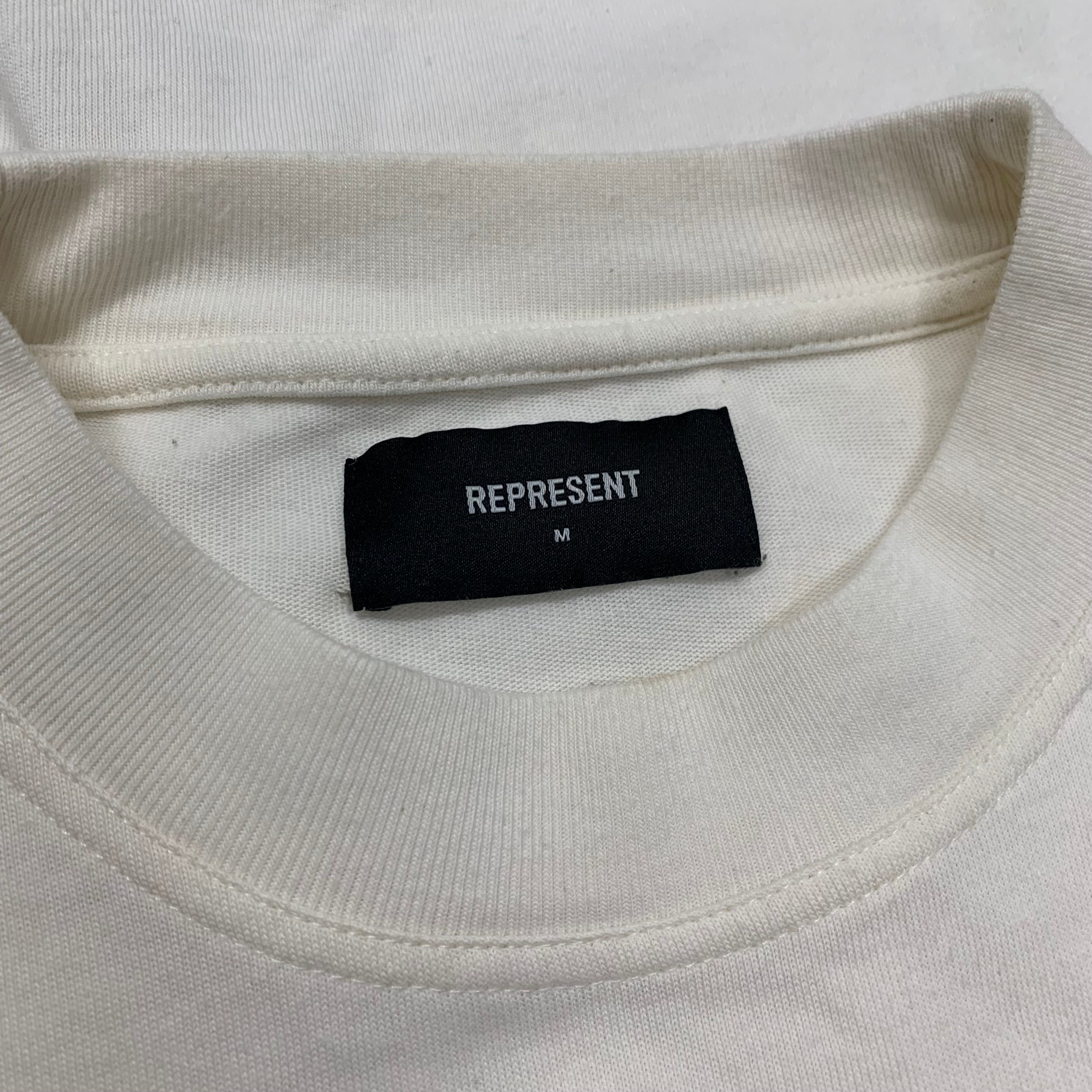 Represent Medium Tee Double Distilled Flat White T-Shirt