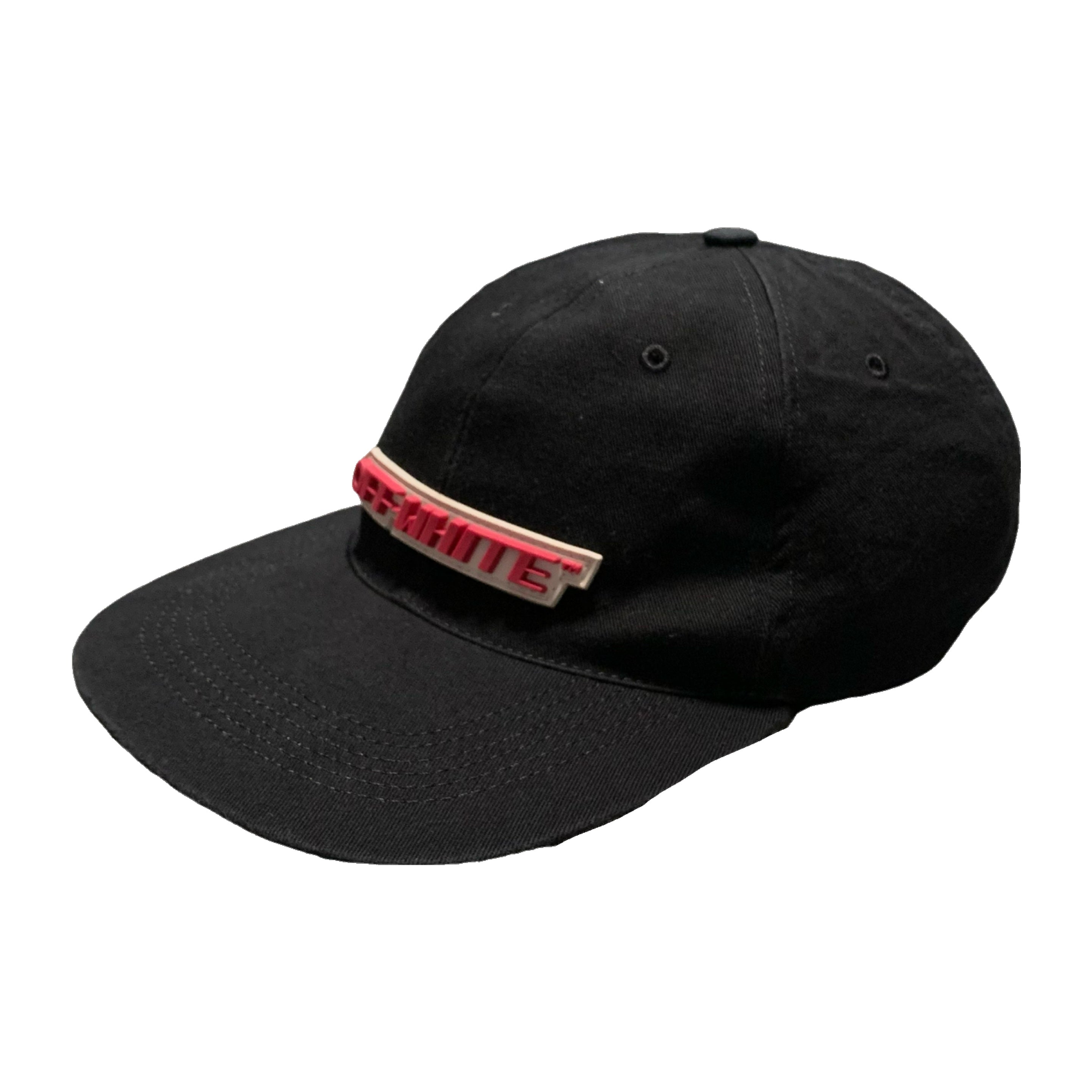 Off White Cap Baseball Cap Black Logo Graphic Virgil Abloh