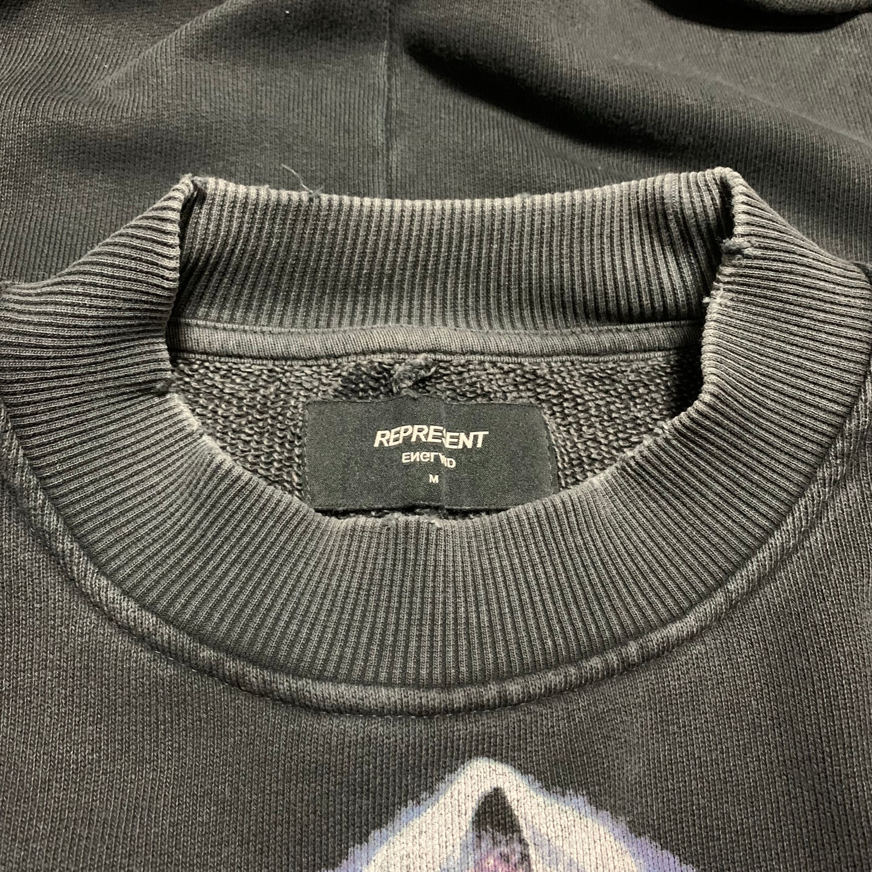 Represent Medium Spirit Reaper Vintage Black Sweater Sweatshirt Crewneck