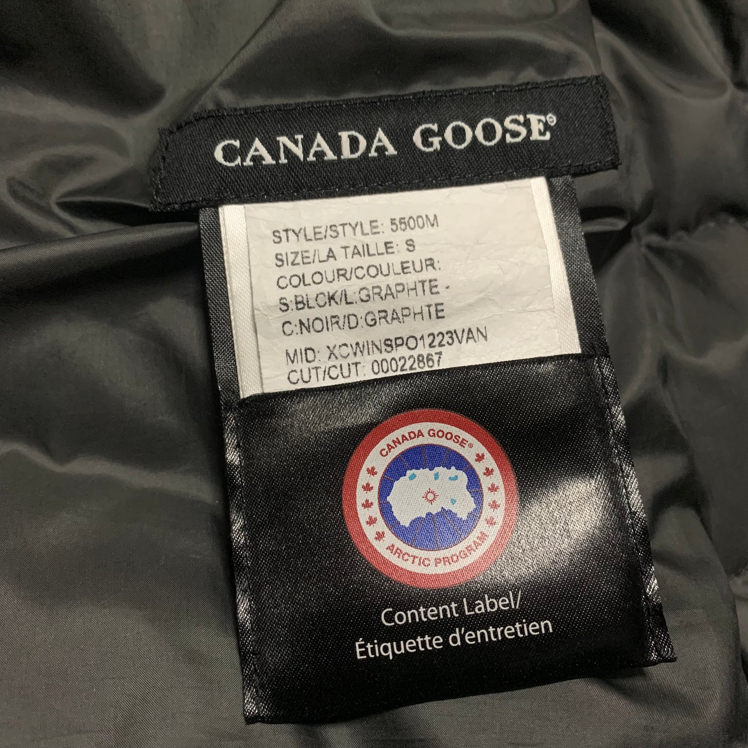 Canada Goose Small Puffer Jacket Black Brookvale Hooded Jacket