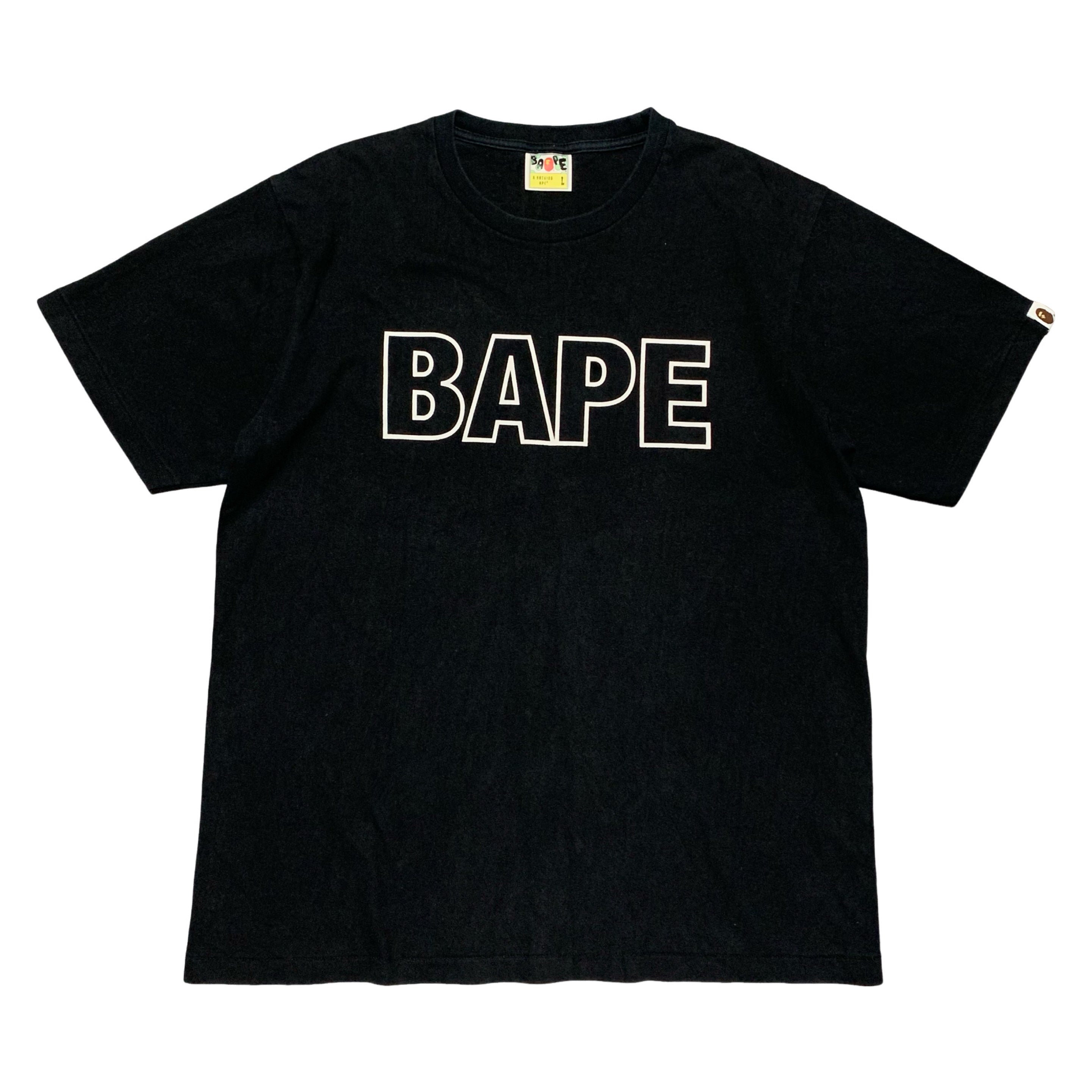 Bape Large Graphic Black Tee A Bathing Ape