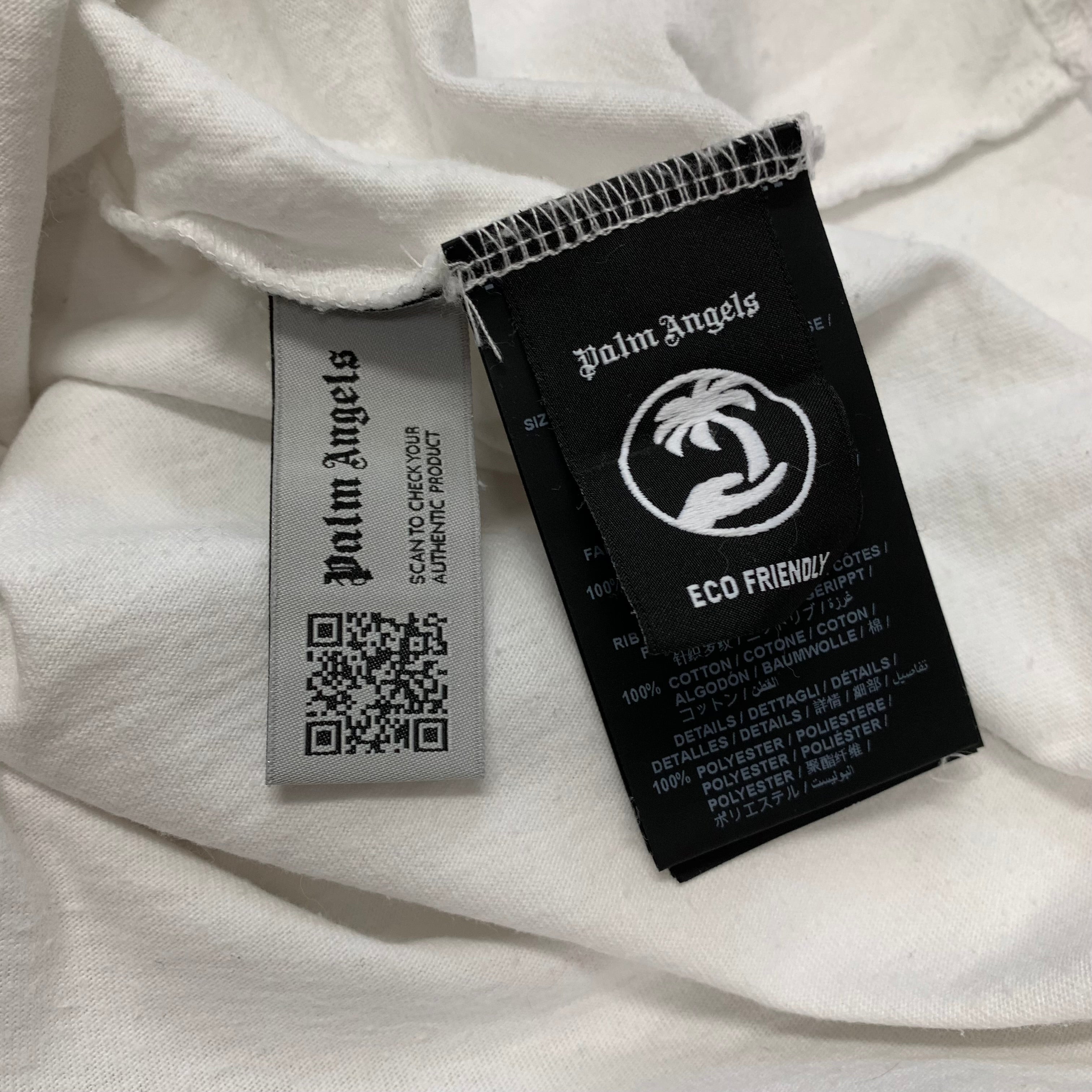 Palm Angels Small Tee Hunter Leon Classic White T-Shirt