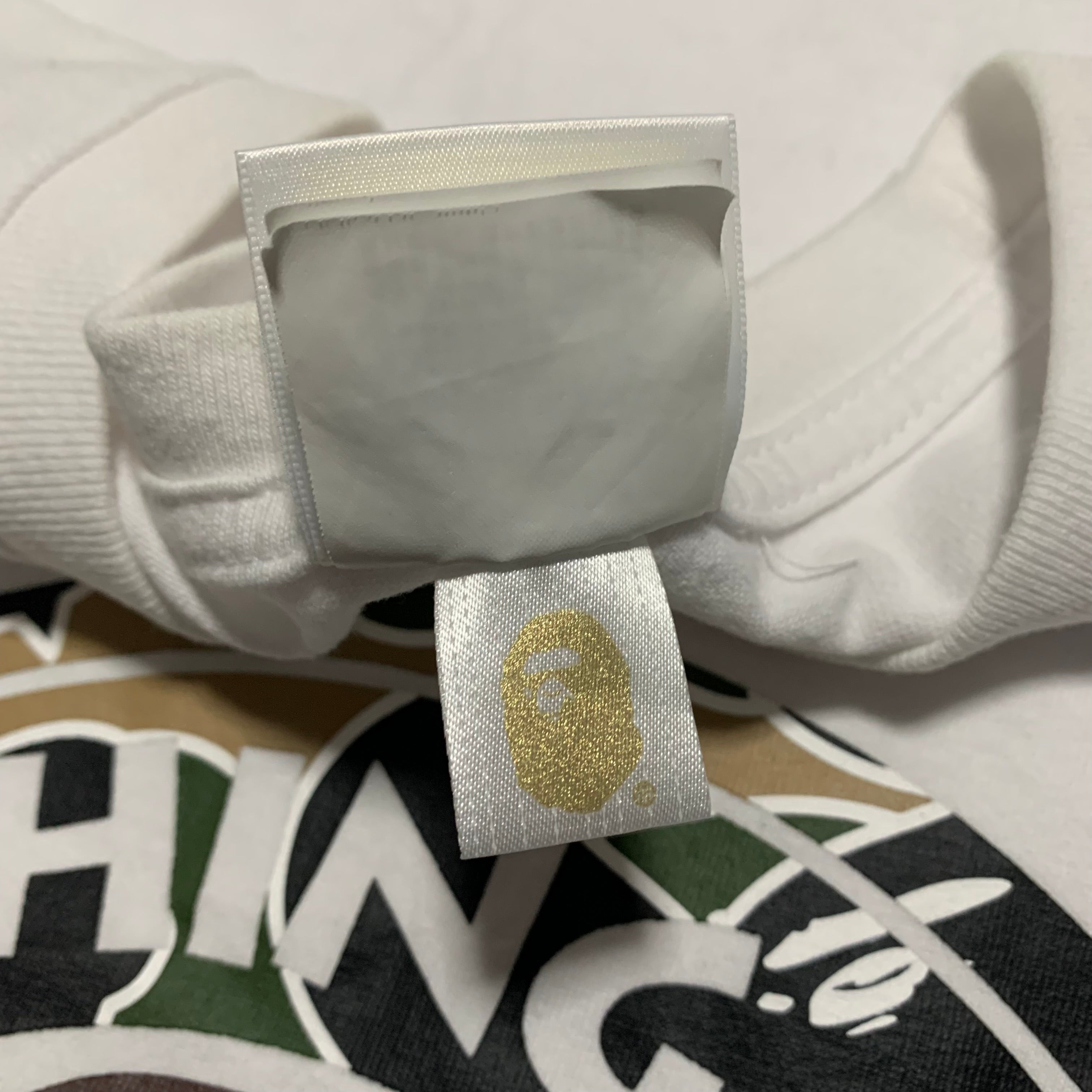 Bape Medium Busy Works Camo White Tee A Bathing Ape