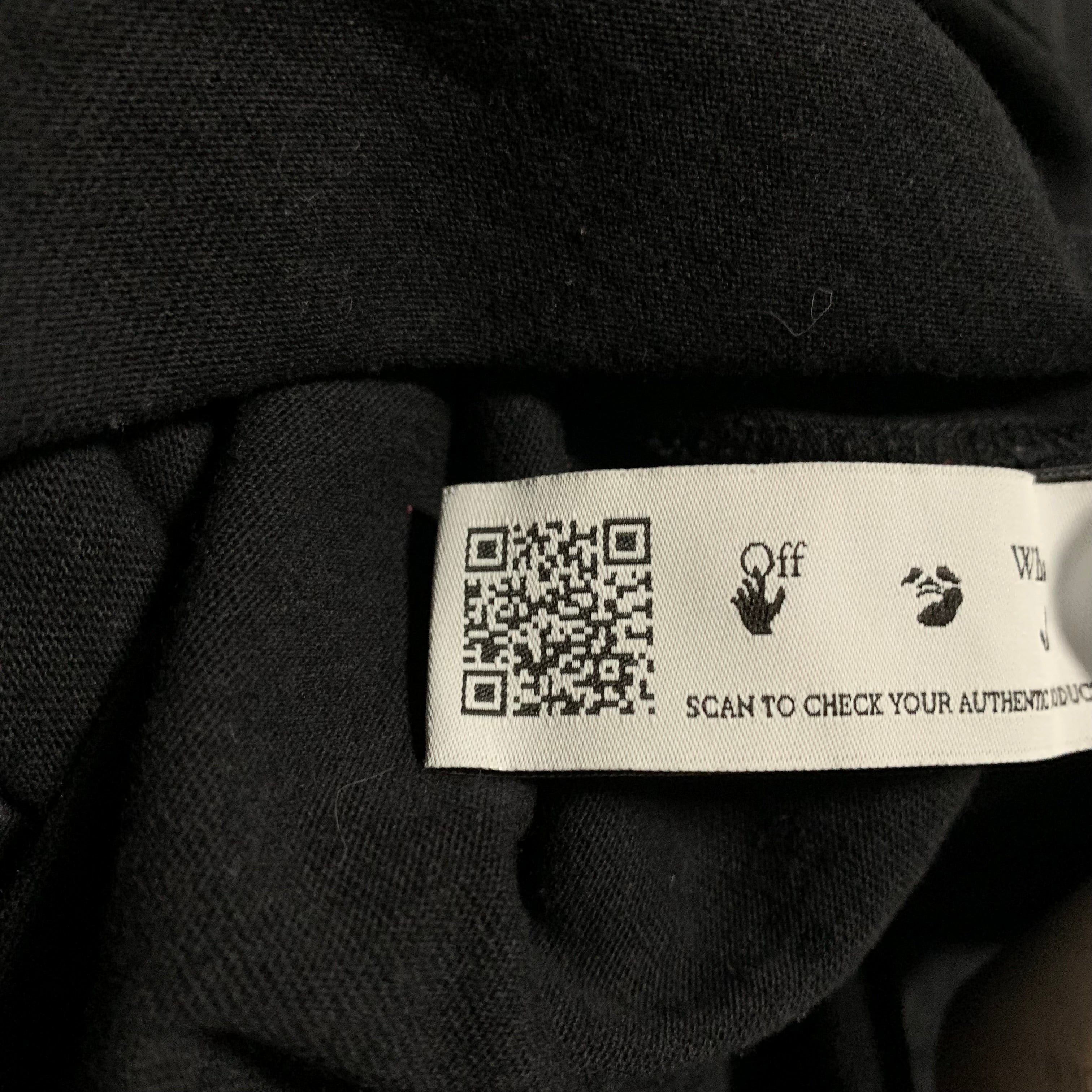 Off White Small Graphic Black Tee Oversized Fit Virgil Abloh