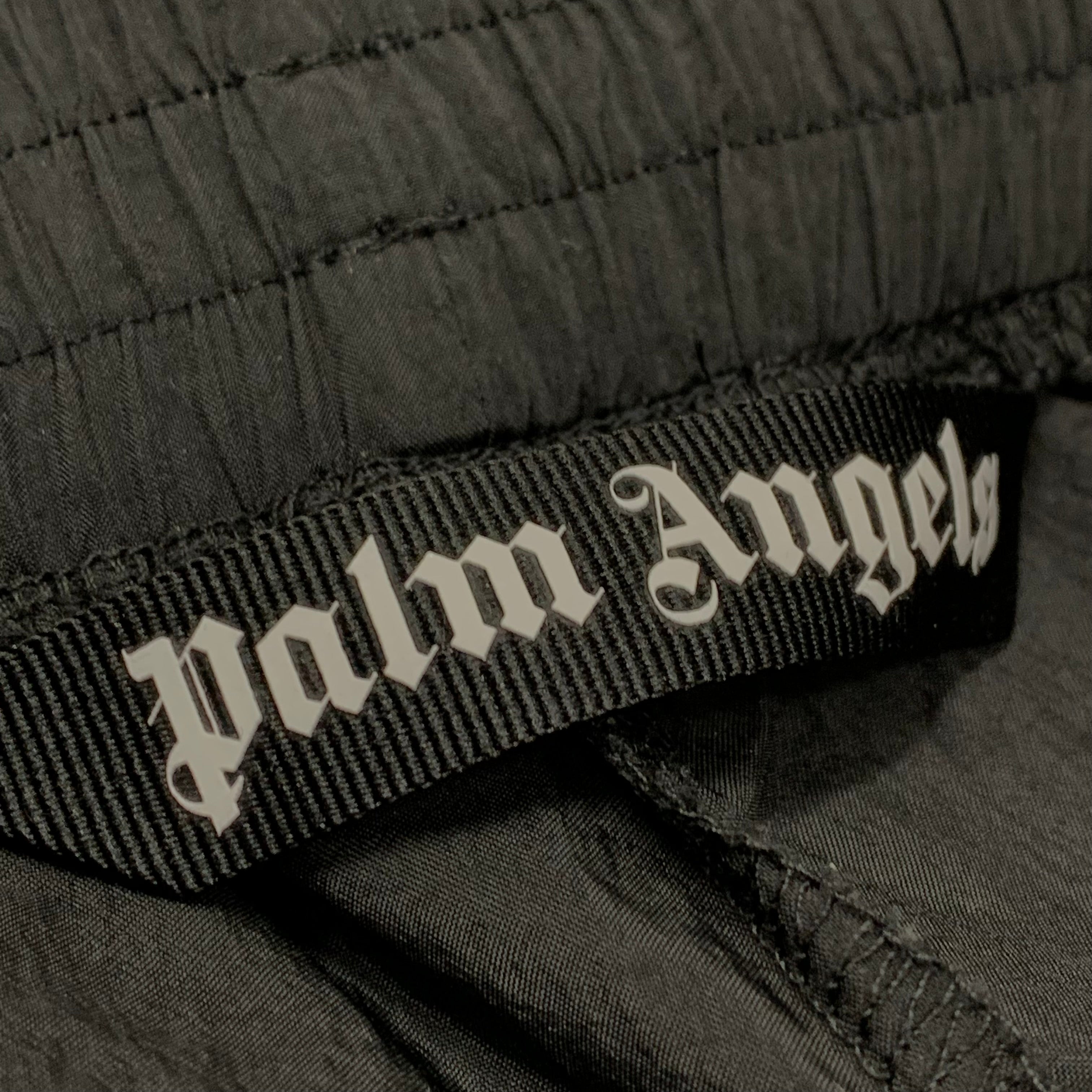 Palm Angels Medium Track Pants Black Stripe Bottoms